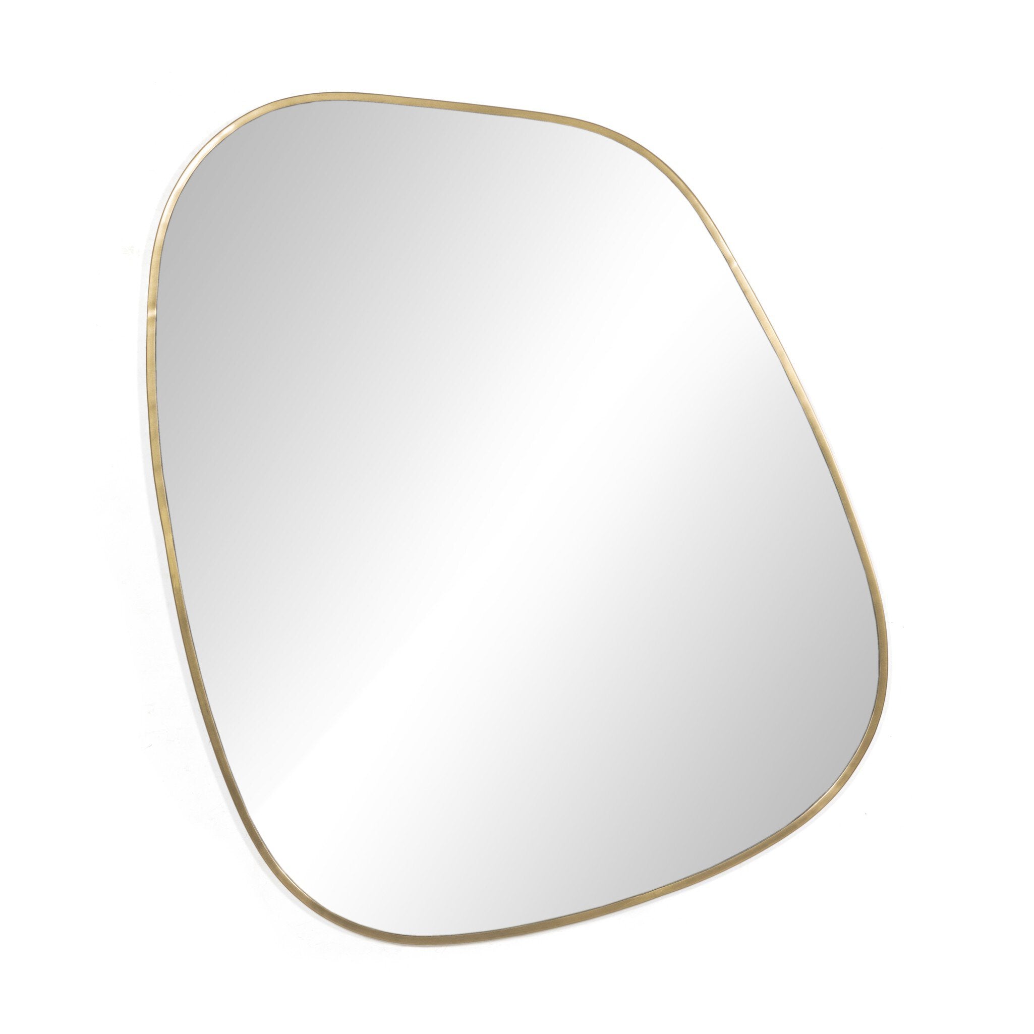Four Hands Nova Mirror — Antique Brass Iron
