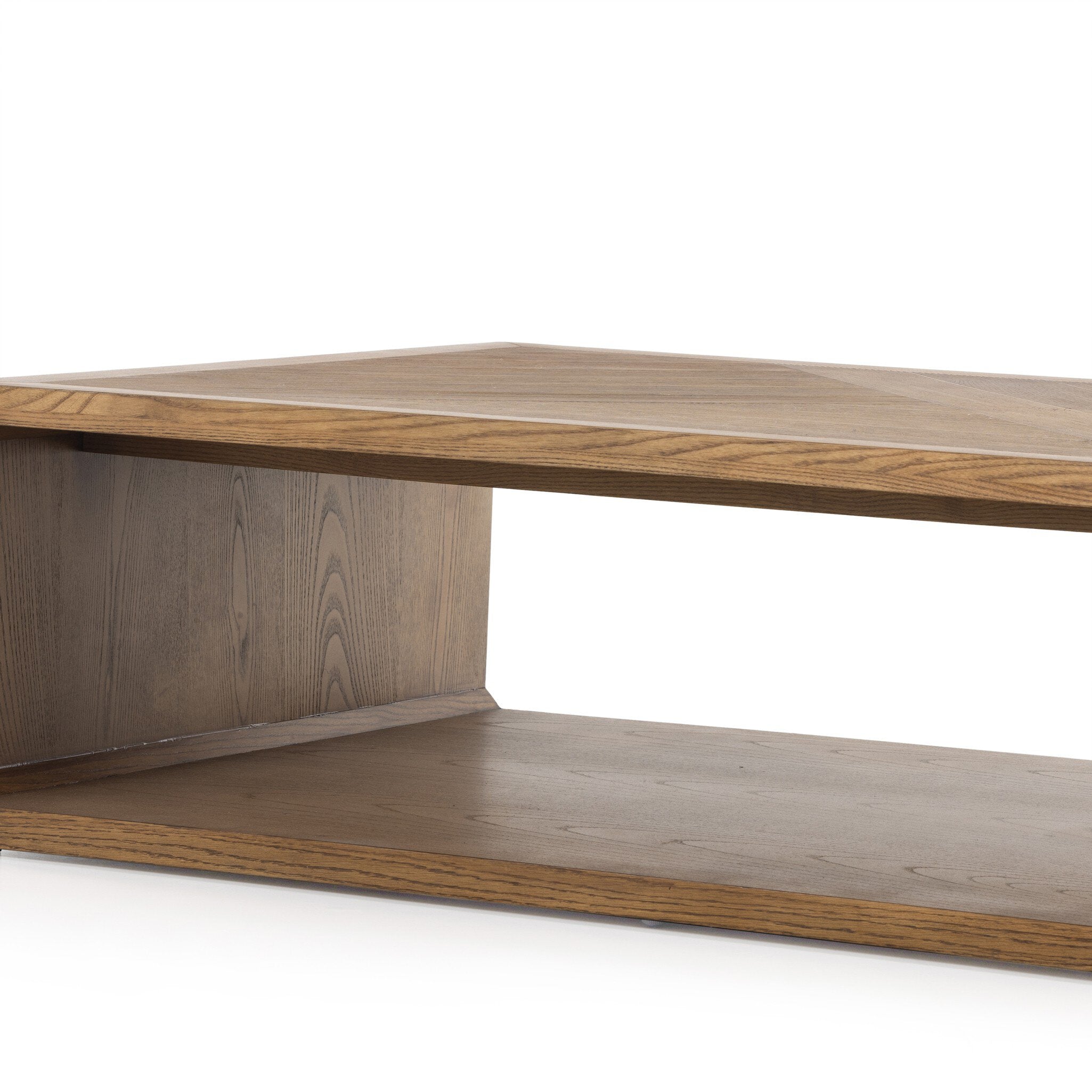 Four Hands Caspian Coffee Table — Natural Ash-Natural Ash Veneer