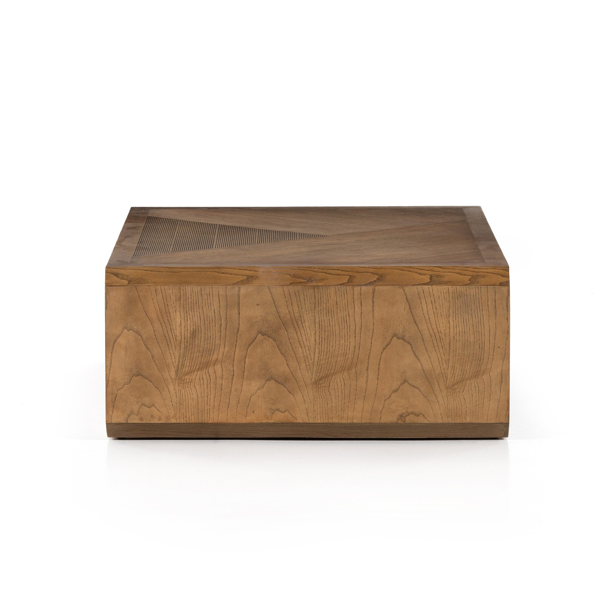 Four Hands Caspian Coffee Table — Natural Ash-Natural Ash Veneer