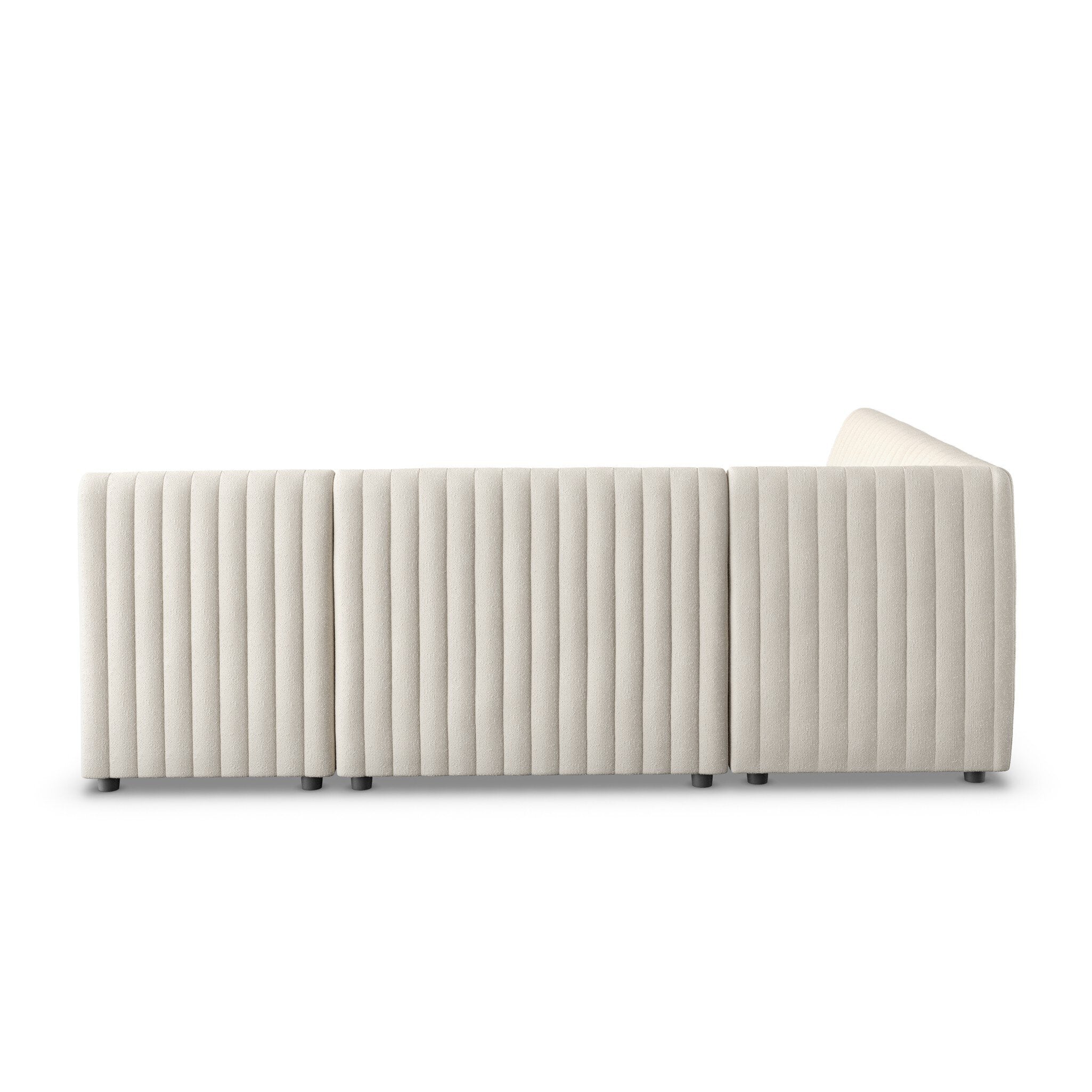 Four Hands Augustine Dining Banquette, L-Shape — Capri Oatmeal