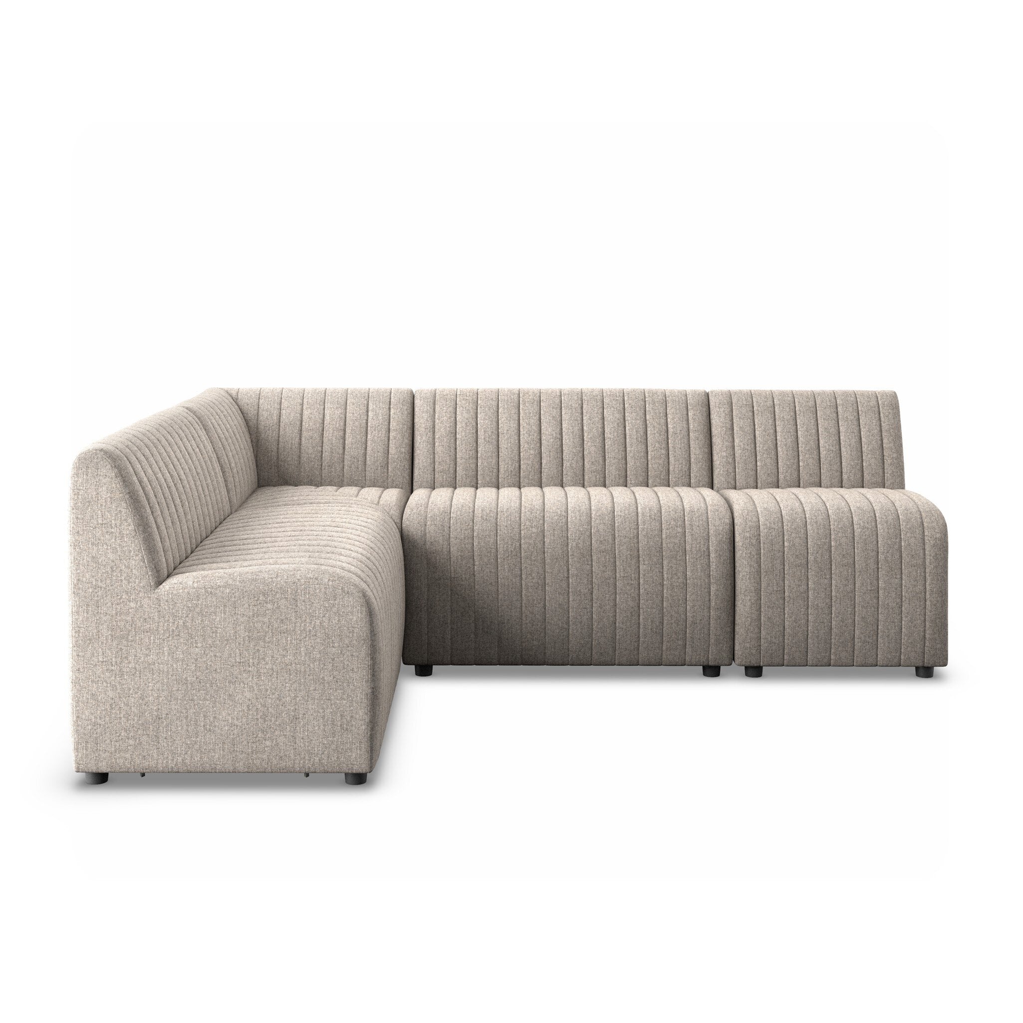 Four Hands Augustine Dining Banquette, L-Shape — Orly Natural