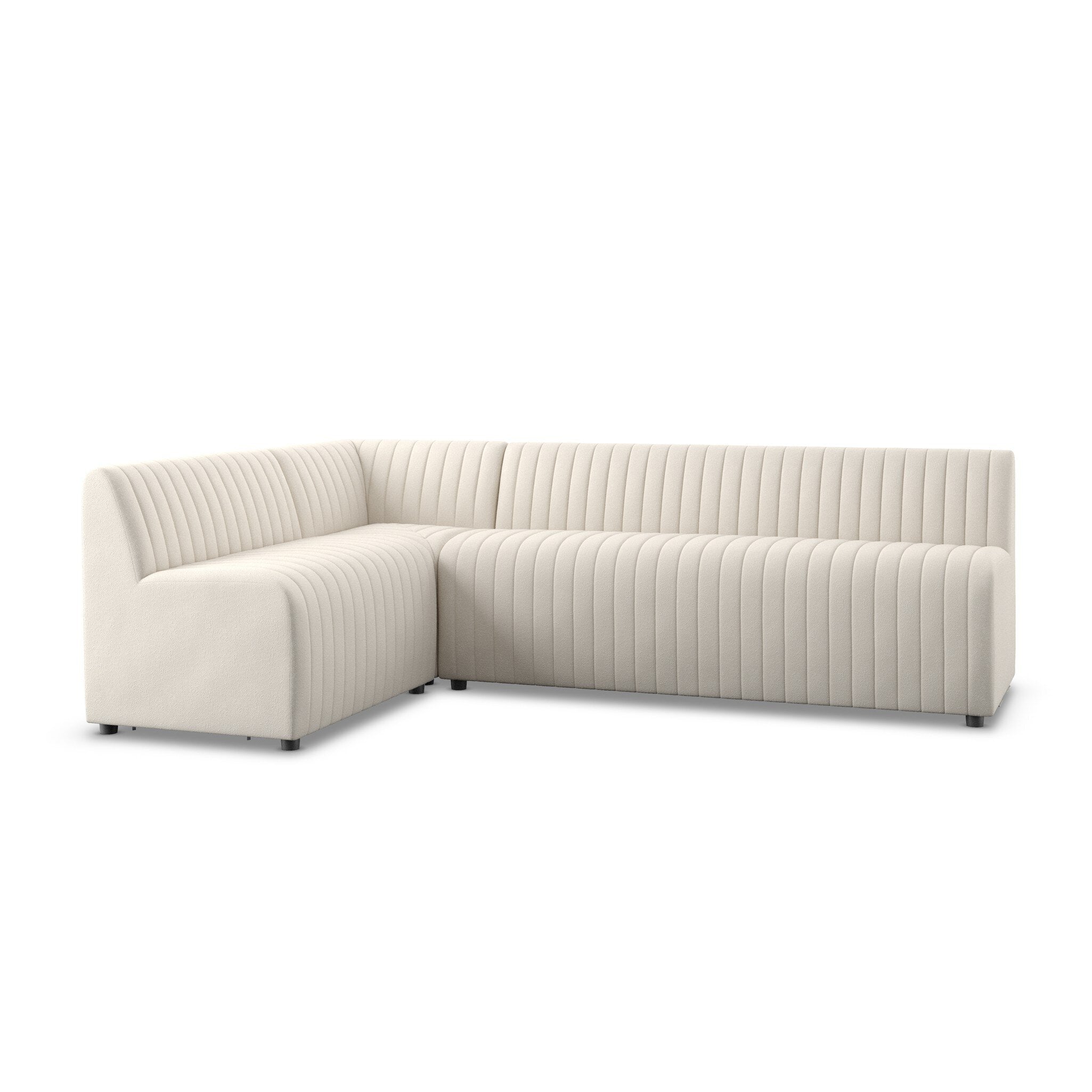 Four Hands Augustine Dining Banquette, L-Shape — Capri Oatmeal