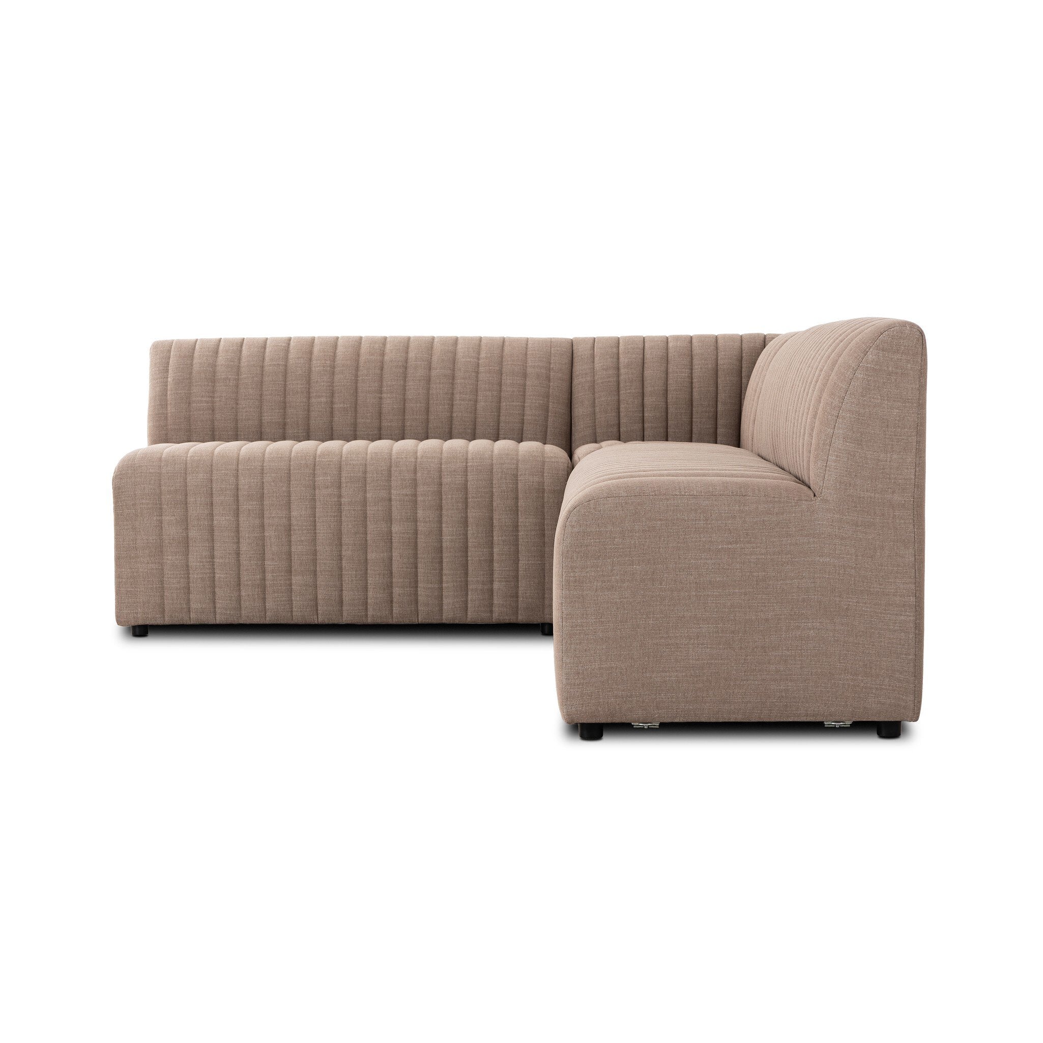Four Hands Augustine Dining Banquette, L-Shape — Crypton Nomad Taupe