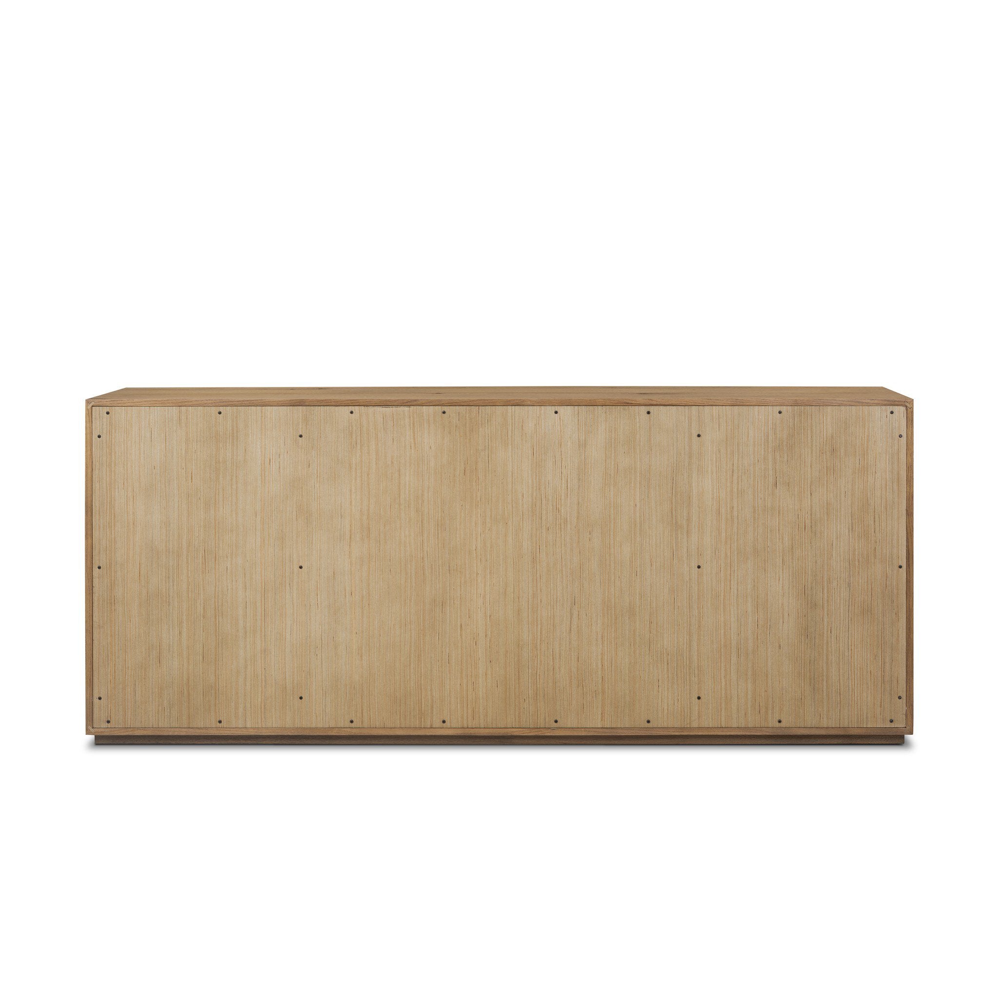 Four Hands Leo 6 Drawer Dresser — Rustic Light Natural Oak-Rustic Light Natural Oak Veneer