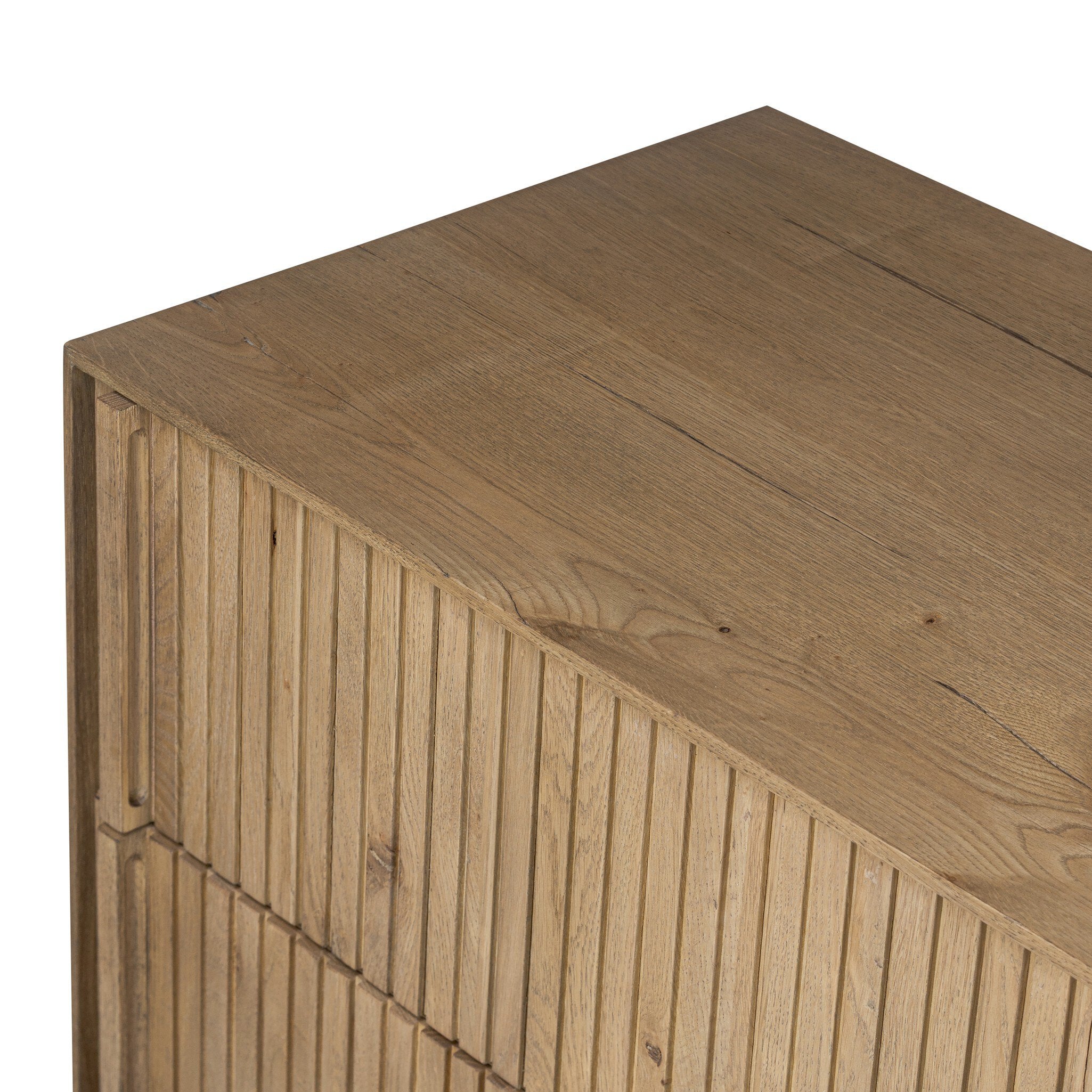 Four Hands Leo 6 Drawer Dresser — Rustic Light Natural Oak-Rustic Light Natural Oak Veneer