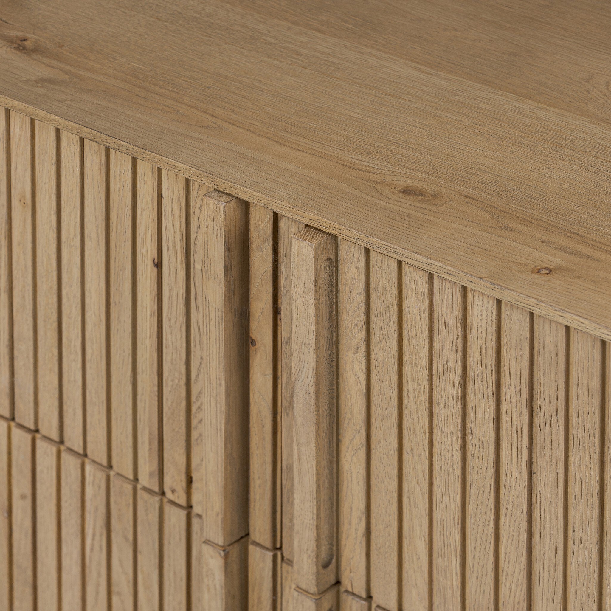 Four Hands Leo 6 Drawer Dresser — Rustic Light Natural Oak-Rustic Light Natural Oak Veneer