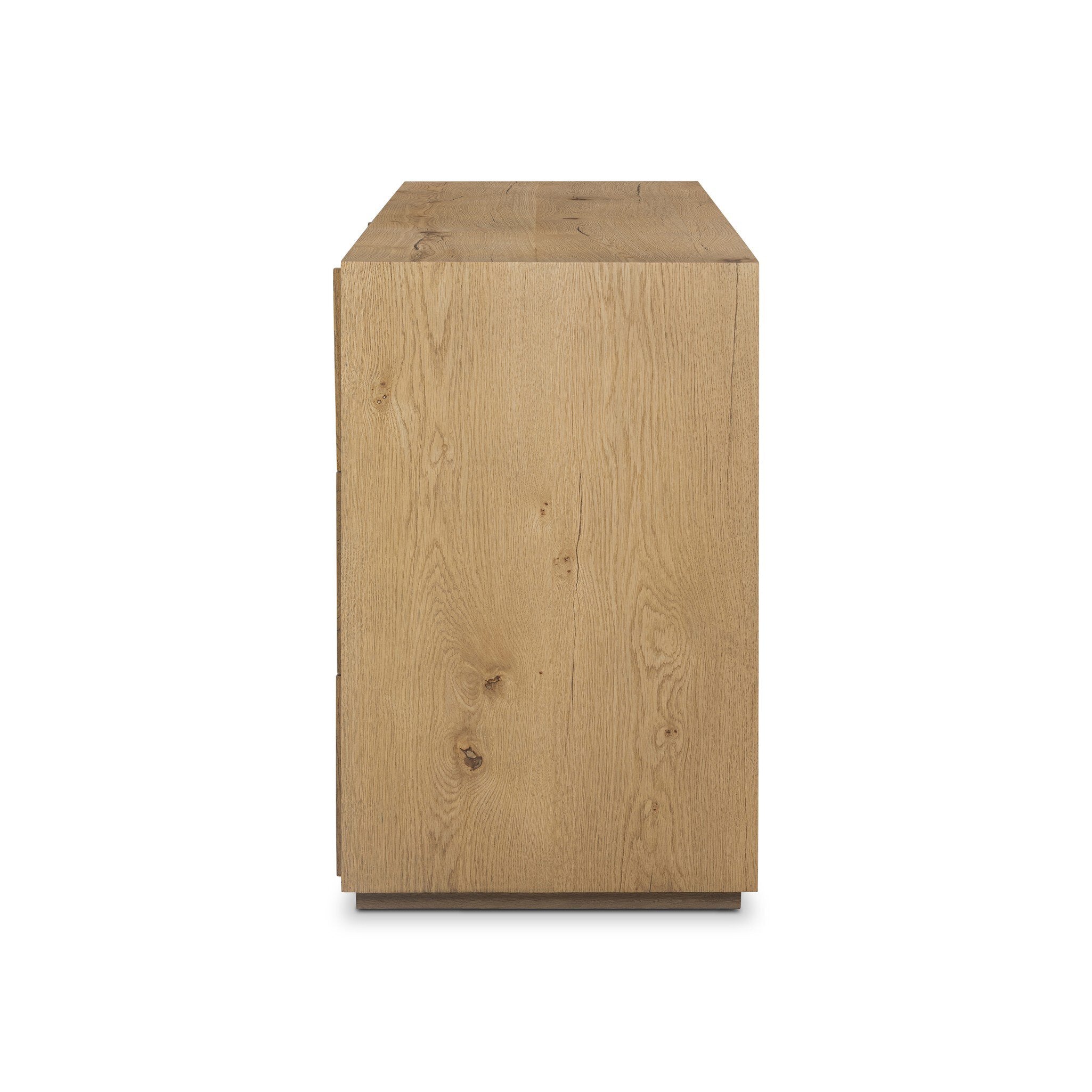 Four Hands Leo 6 Drawer Dresser — Rustic Light Natural Oak-Rustic Light Natural Oak Veneer