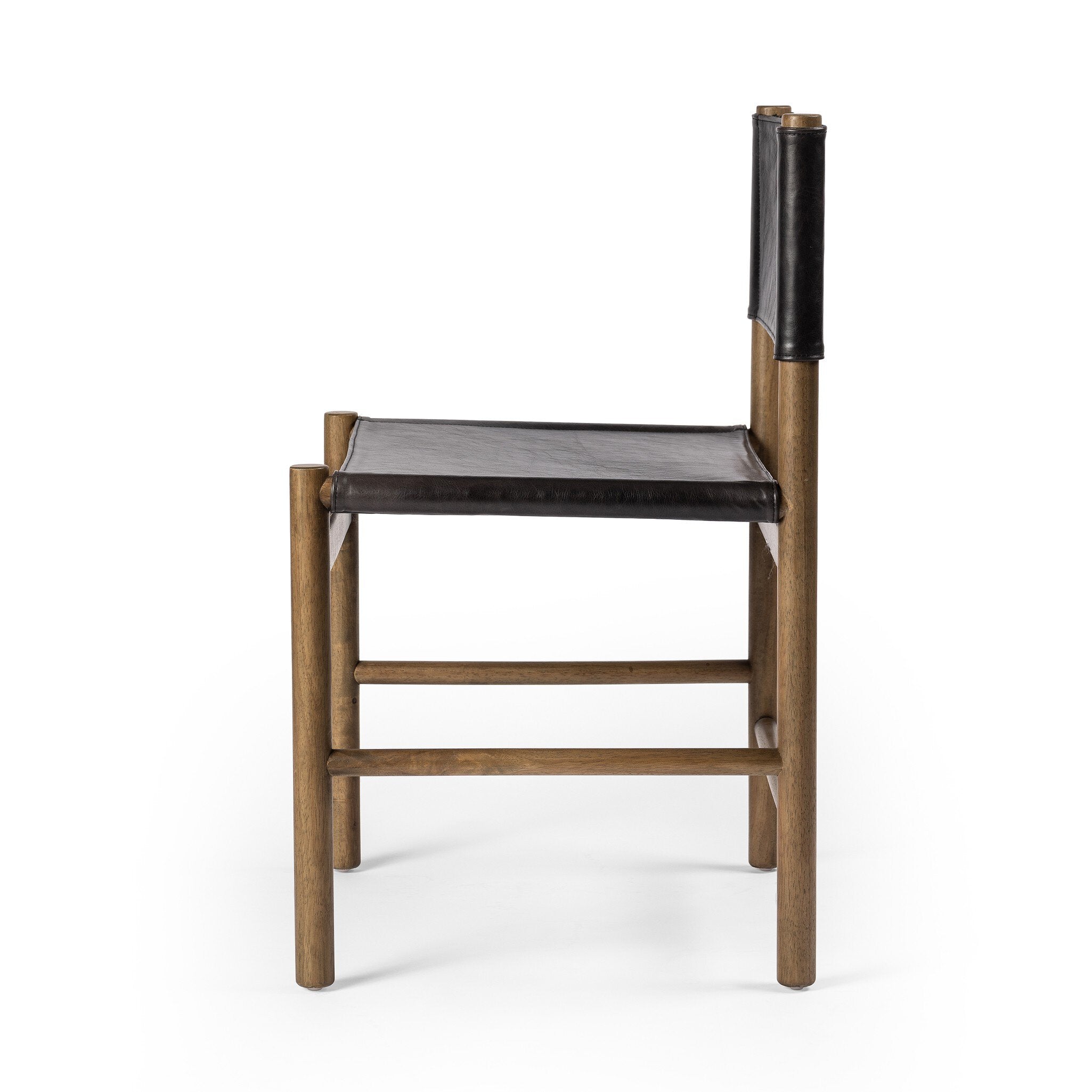 Four Hands Kena Dining Chair — Sonoma Black-Vintage Natural