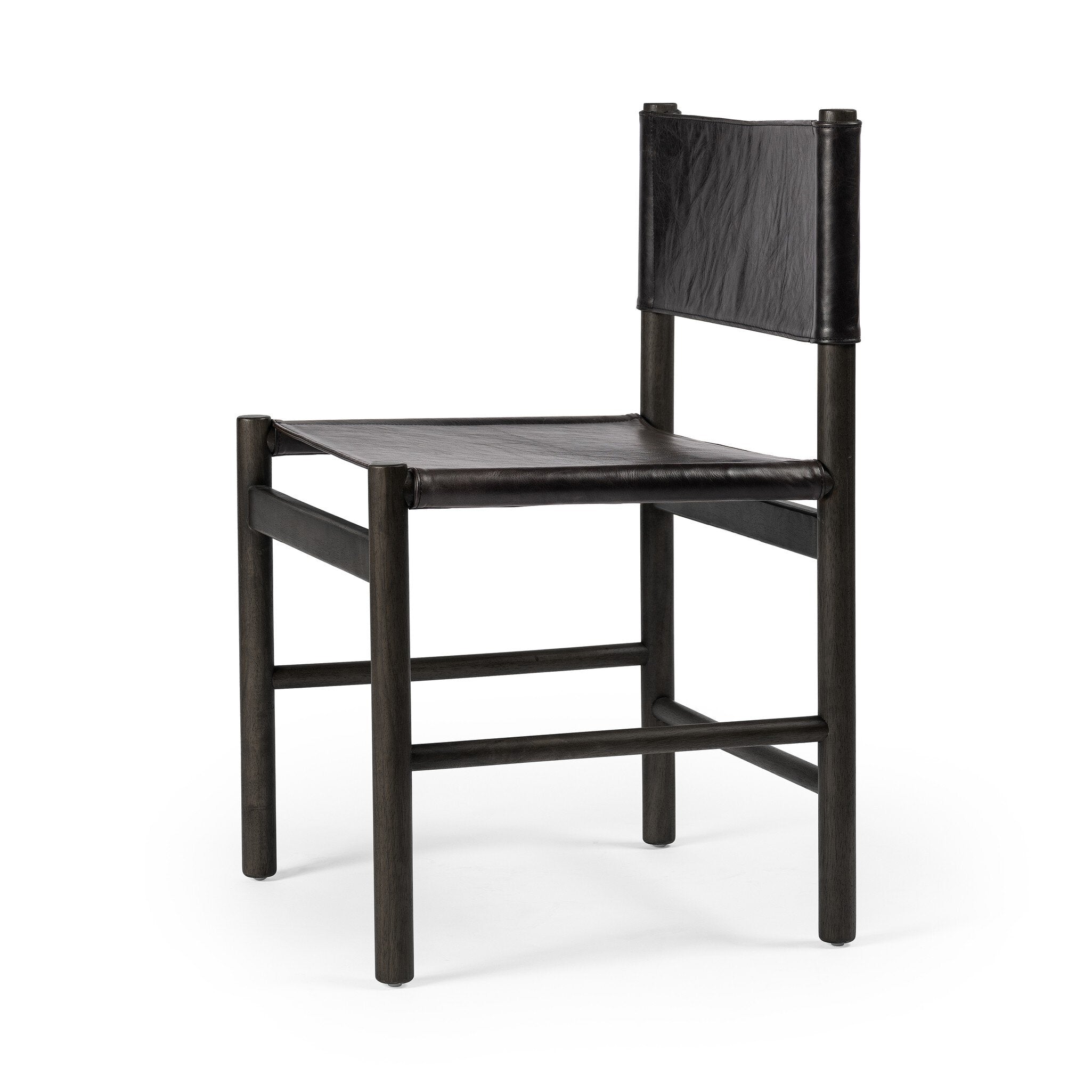 Four Hands Kena Dining Chair — Charcoal Parawood-Sonoma Black