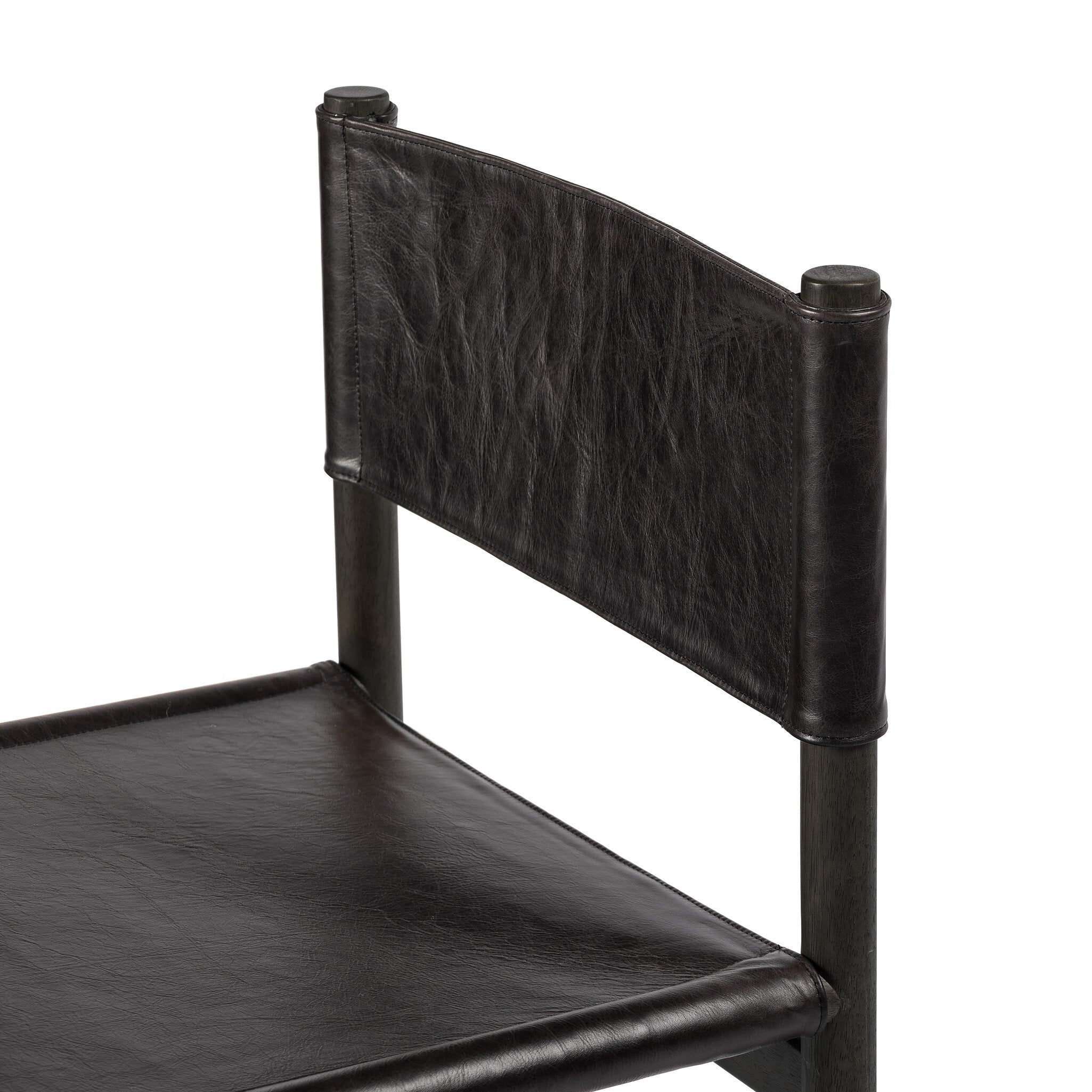 Four Hands Kena Dining Chair — Charcoal Parawood-Sonoma Black