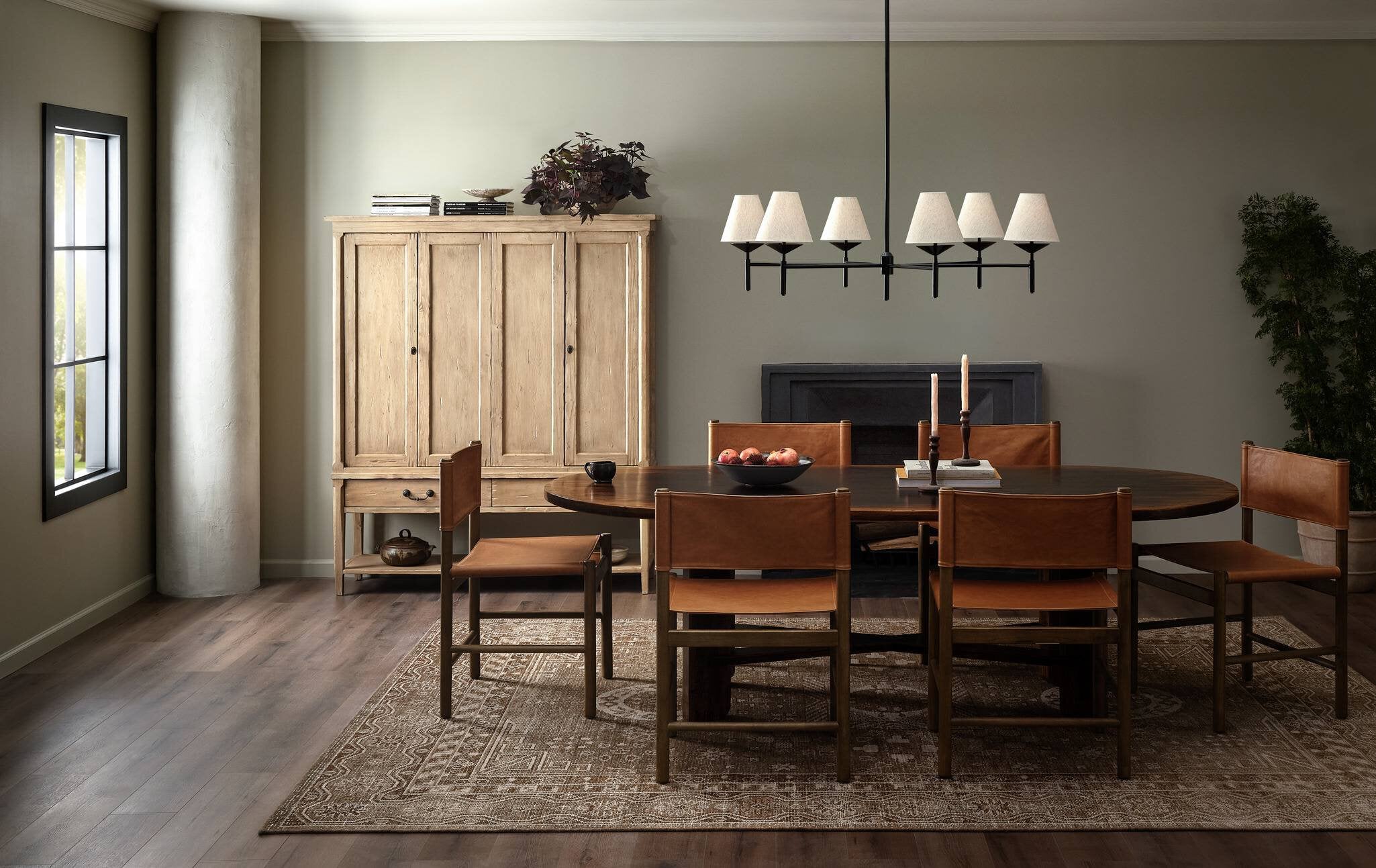 Four Hands Kena Dining Chair — Sonoma Butterscotch-Vintage Natural