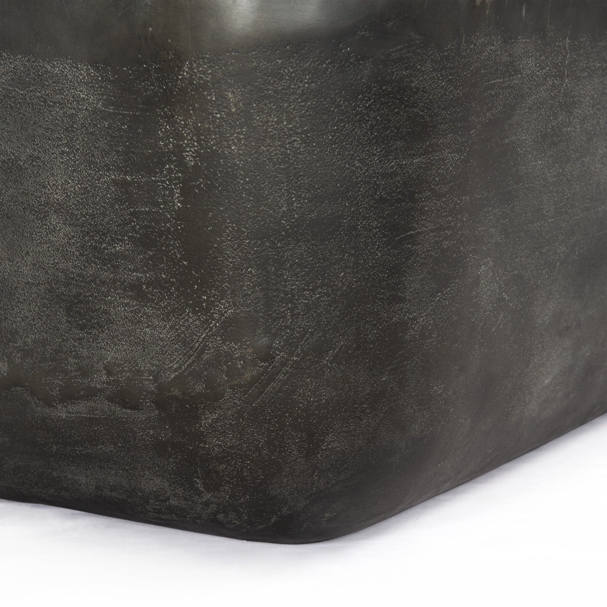 Four Hands Basil Square Outdoor Coffee Table — Aged Grey