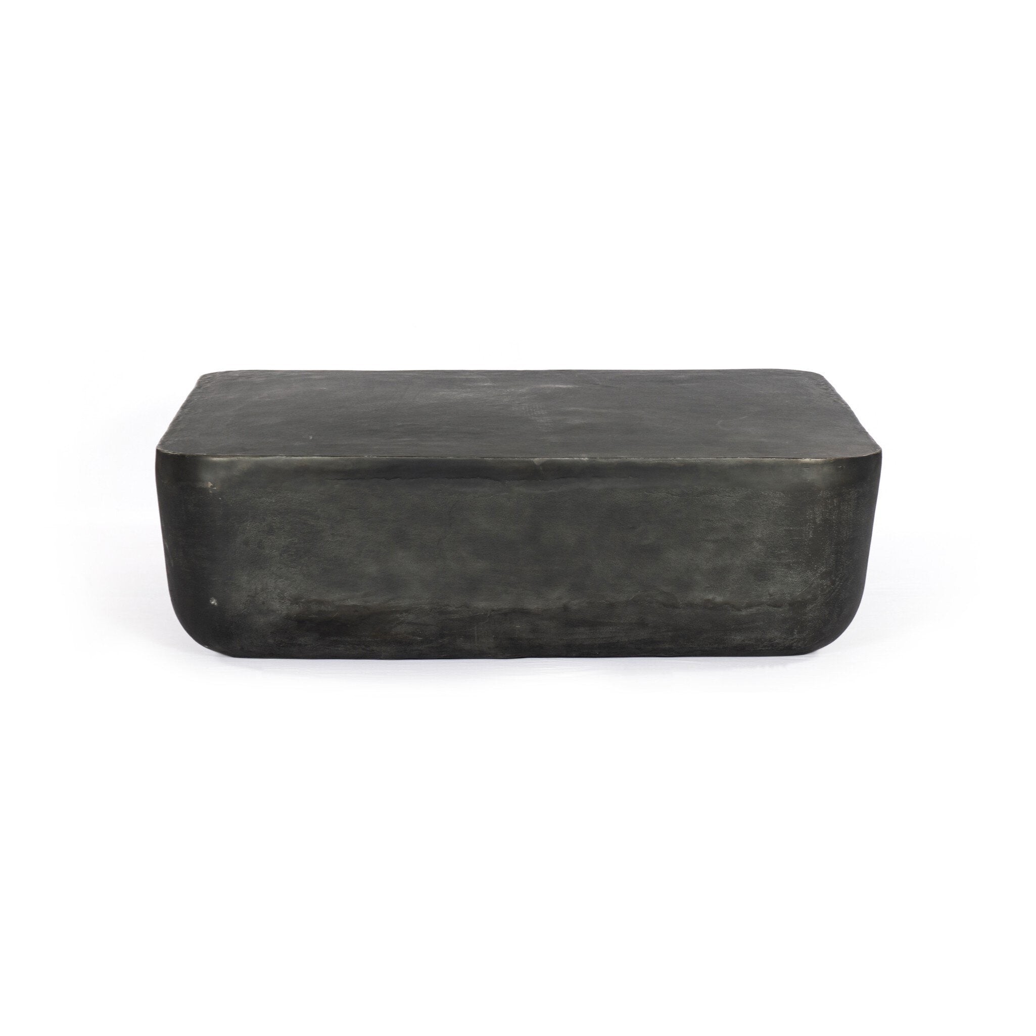 Four Hands Basil Square Outdoor Coffee Table — Aged Grey