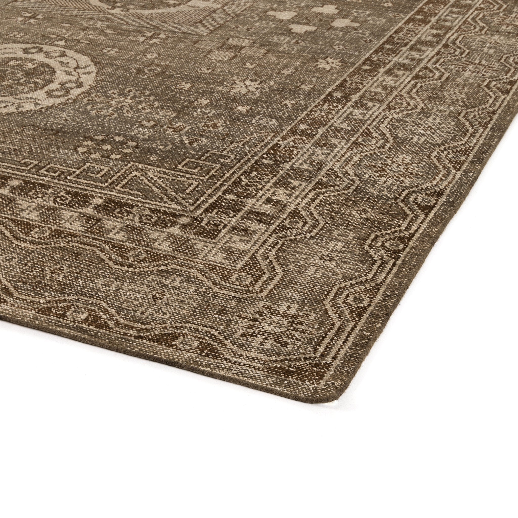 Four Hands Cortona Hand Knotted Rug — Cortona Olive-10'x14'