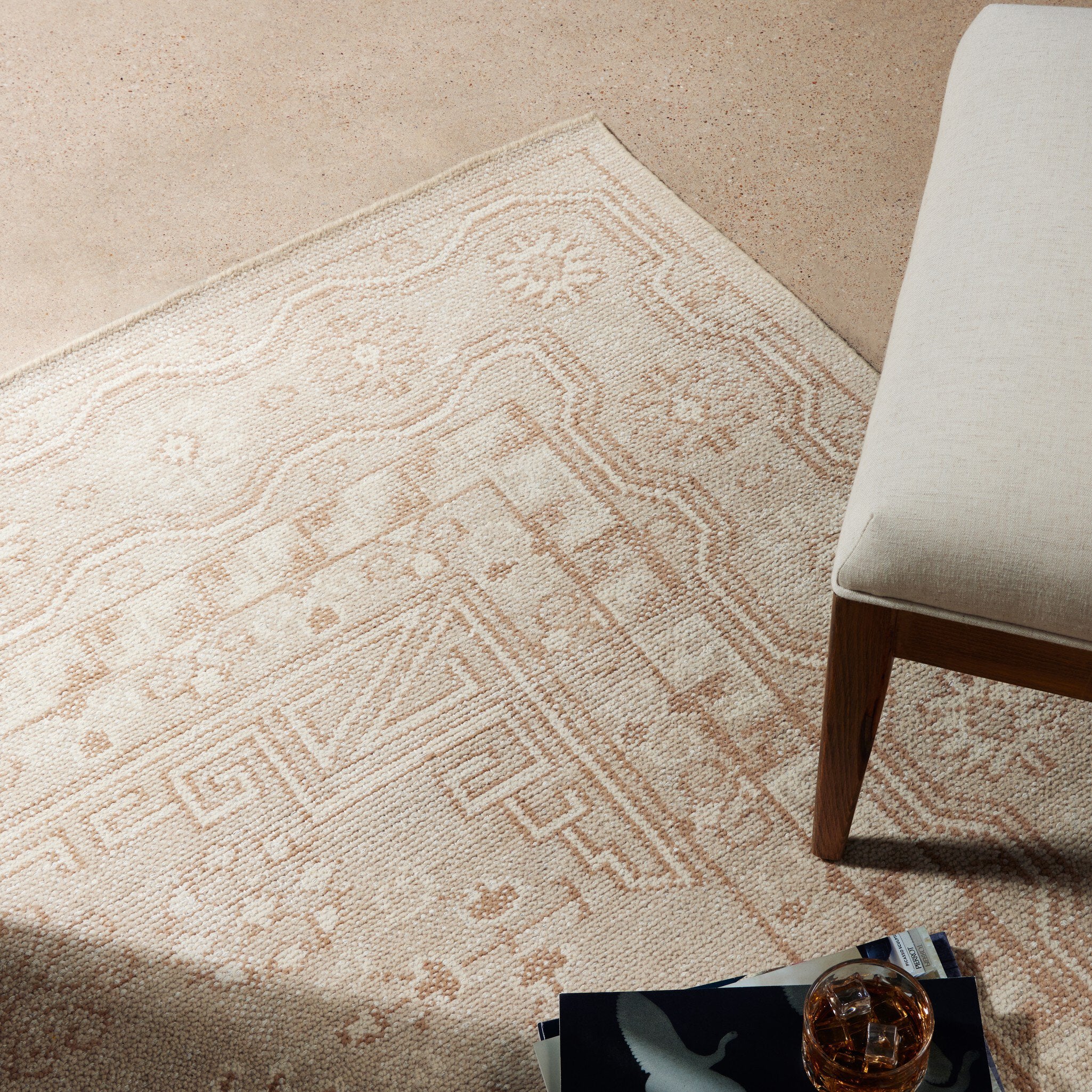Four Hands Cortona Hand Knotted Rug — Cortona Cream-6'x9'