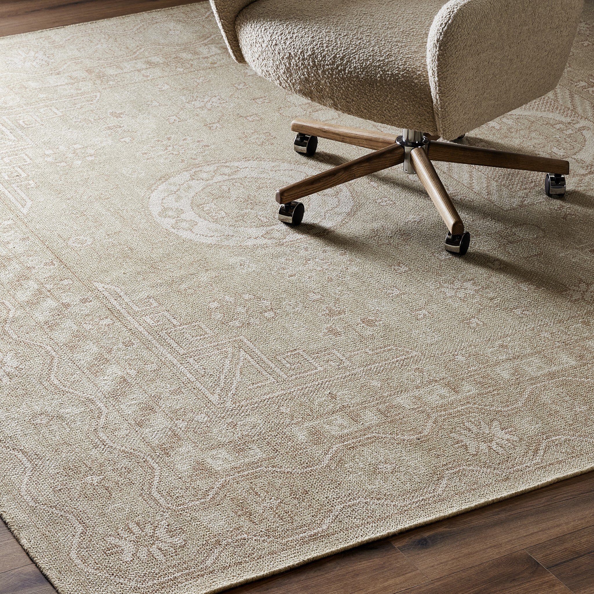 Four Hands Cortona Hand Knotted Rug — Cortona Cream-6'x9'