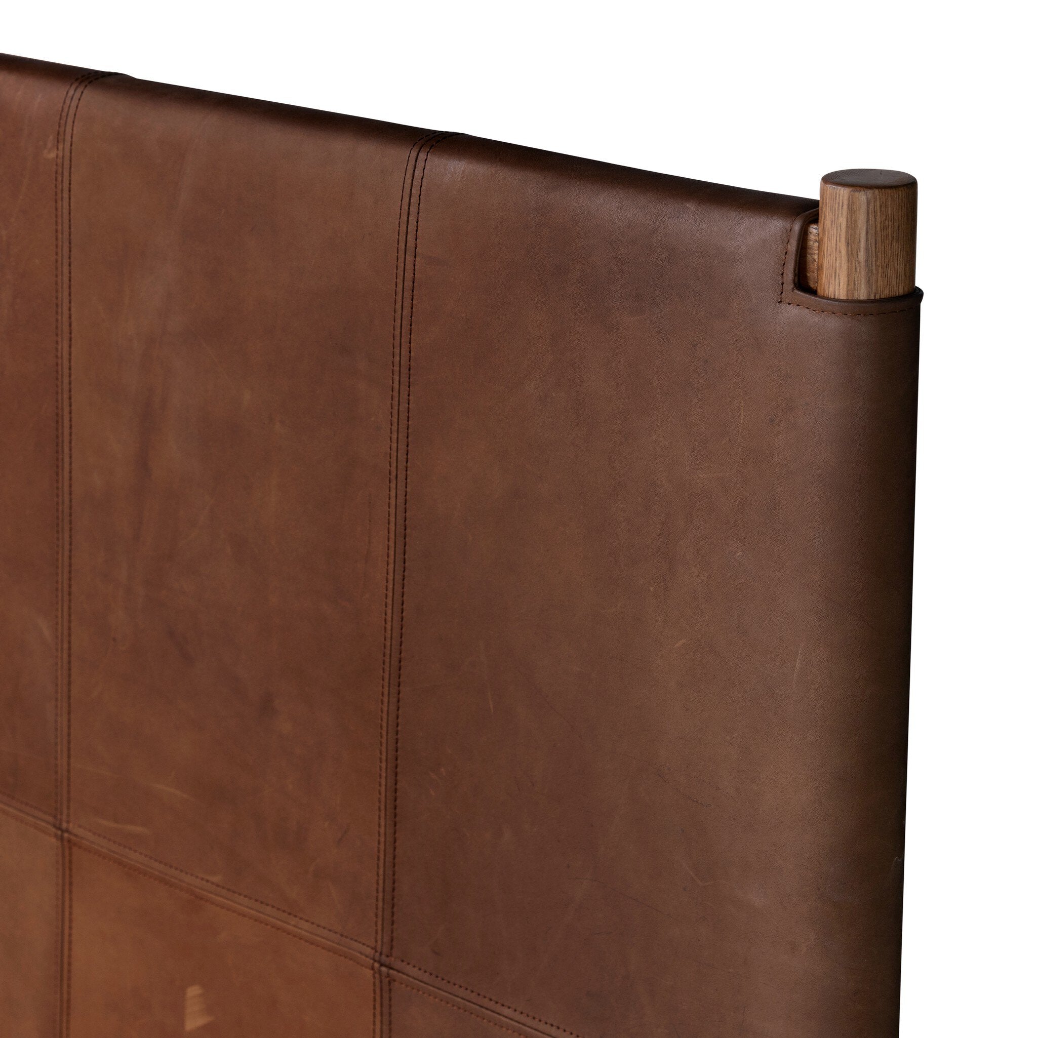 Four Hands Salado Bed — Heirloom Sienna-Natural Ash Veneer-Natural Ash Solid-King