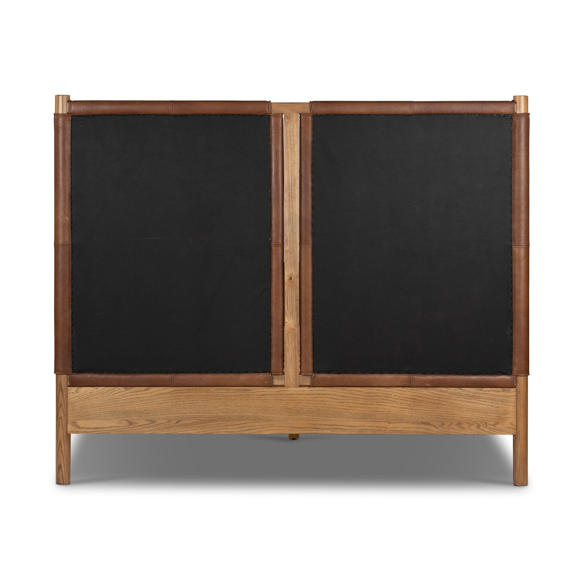 Four Hands Salado Bed — Heirloom Sienna-Natural Ash Veneer-Natural Ash Solid-Queen