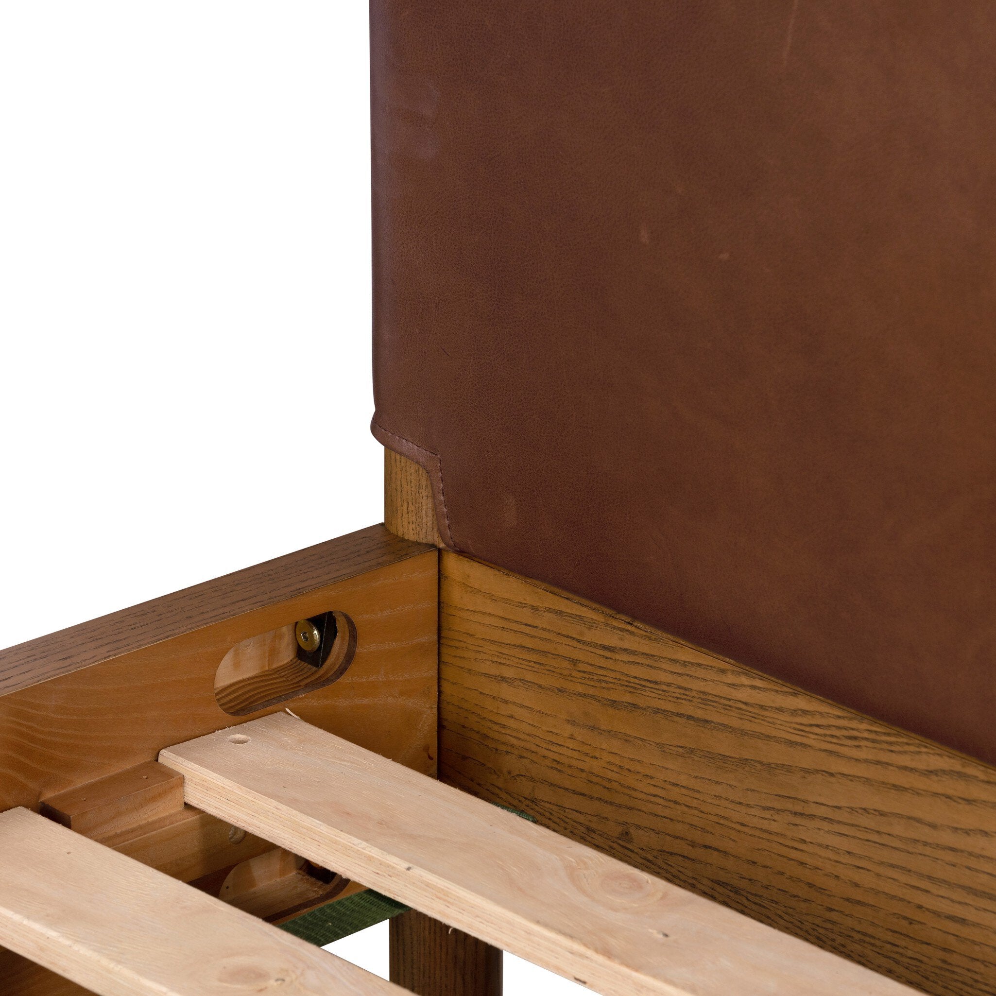 Four Hands Salado Bed — Heirloom Sienna-Natural Ash Veneer-Natural Ash Solid-Queen