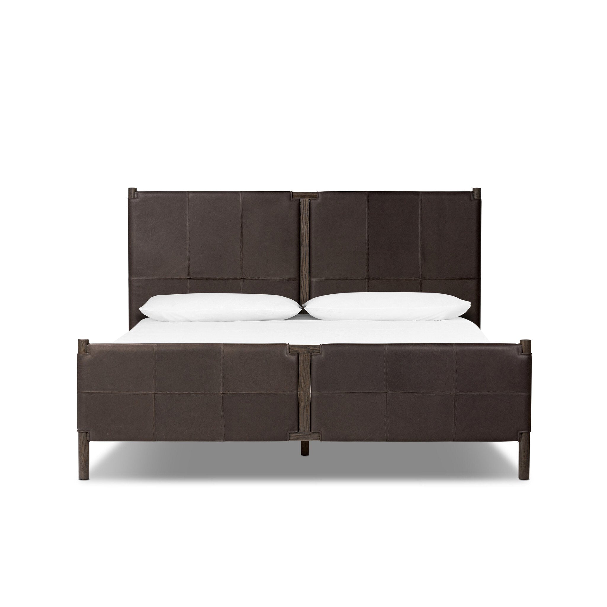 Four Hands Salado Bed — Heirloom Cigar-Rubbed Black Oak Veneer-Rubbed Black Oak-King