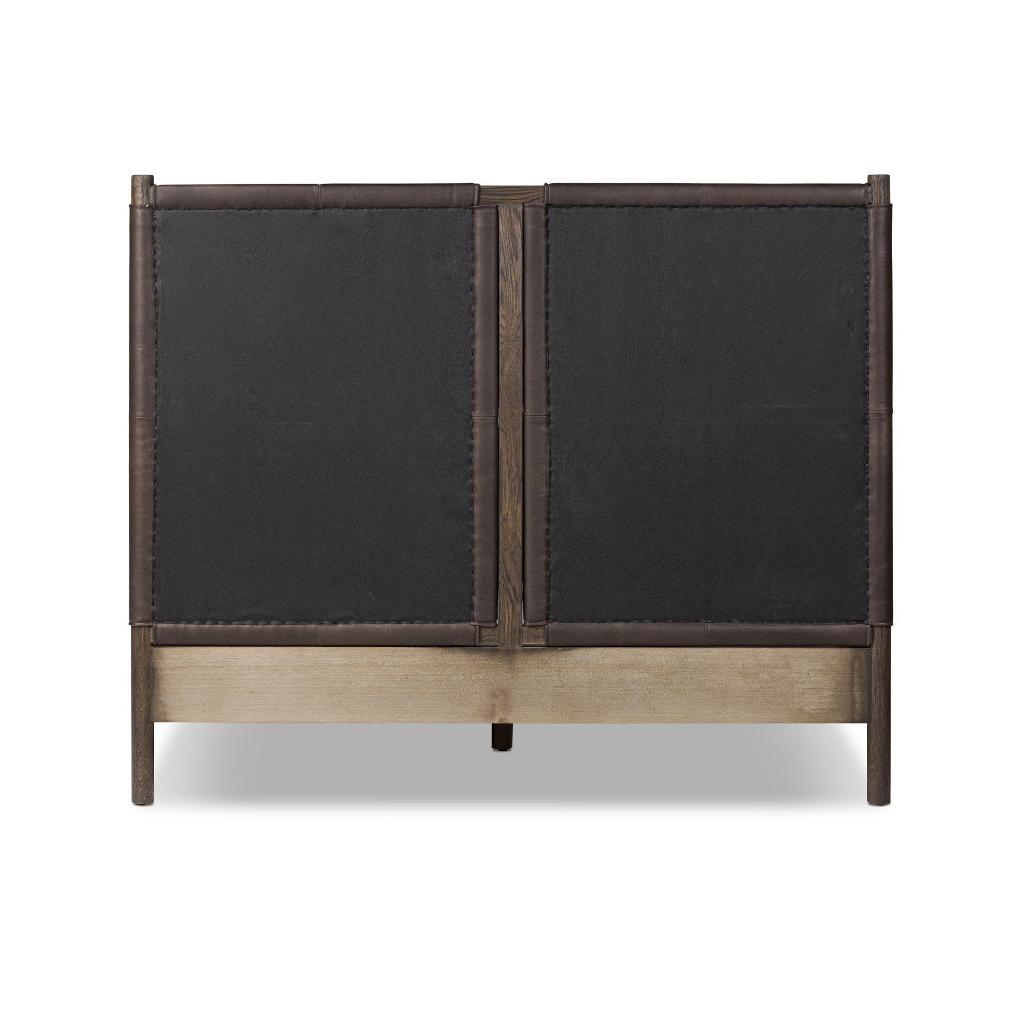 Four Hands Salado Bed — Heirloom Cigar-Rubbed Black Oak Veneer-Rubbed Black Oak-Queen