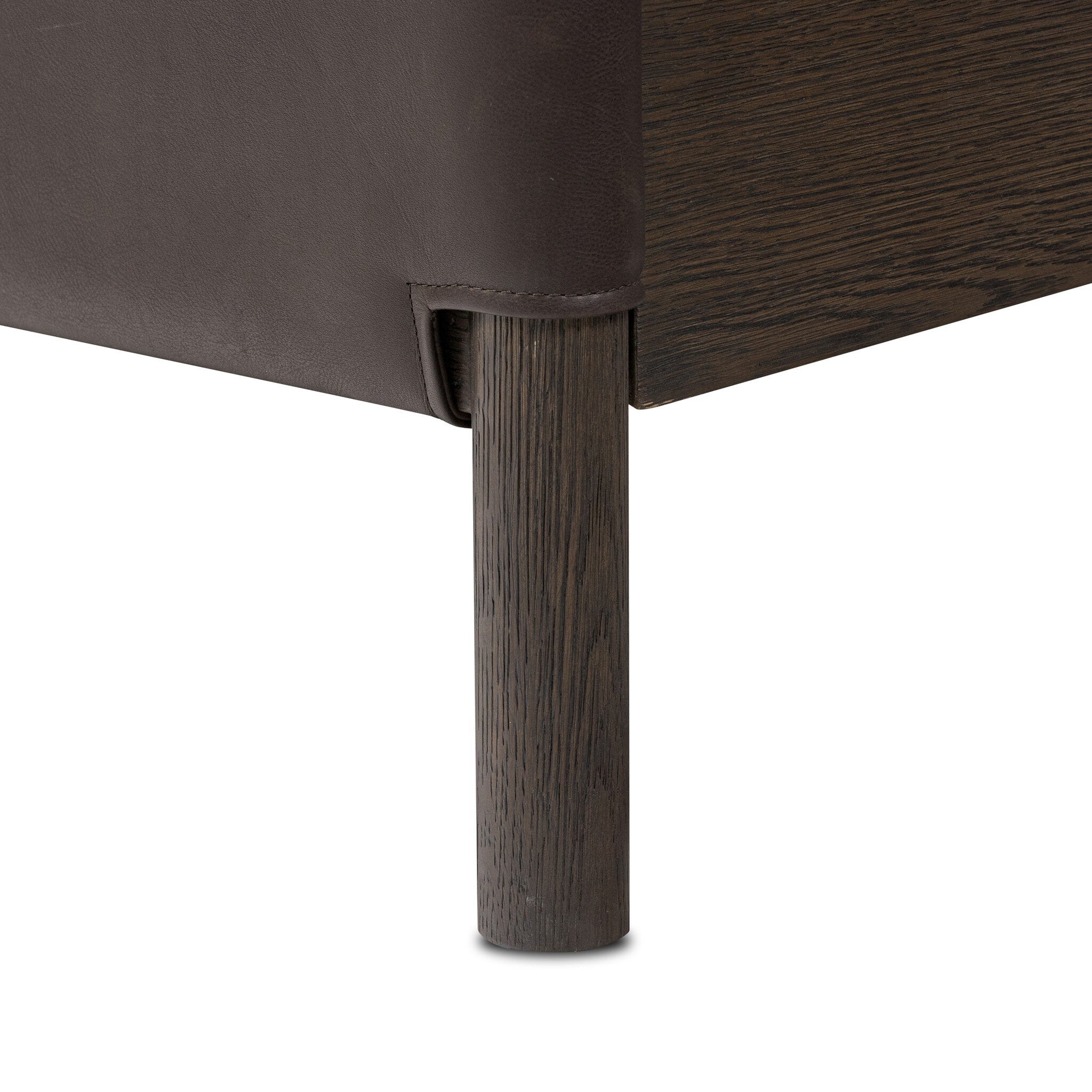 Four Hands Salado Bed — Heirloom Cigar-Rubbed Black Oak Veneer-Rubbed Black Oak-Queen