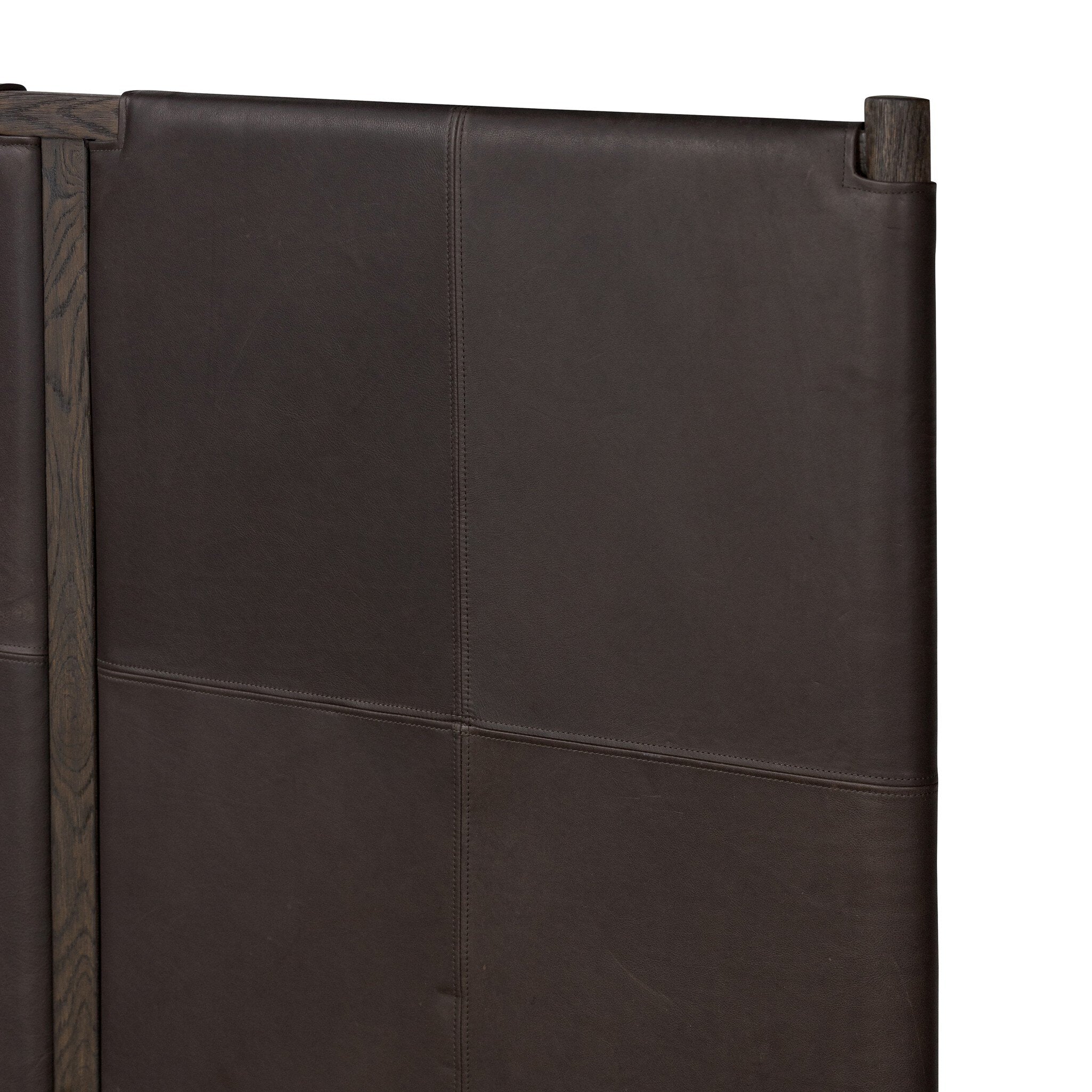 Four Hands Salado Bed — Heirloom Cigar-Rubbed Black Oak Veneer-Rubbed Black Oak-Queen