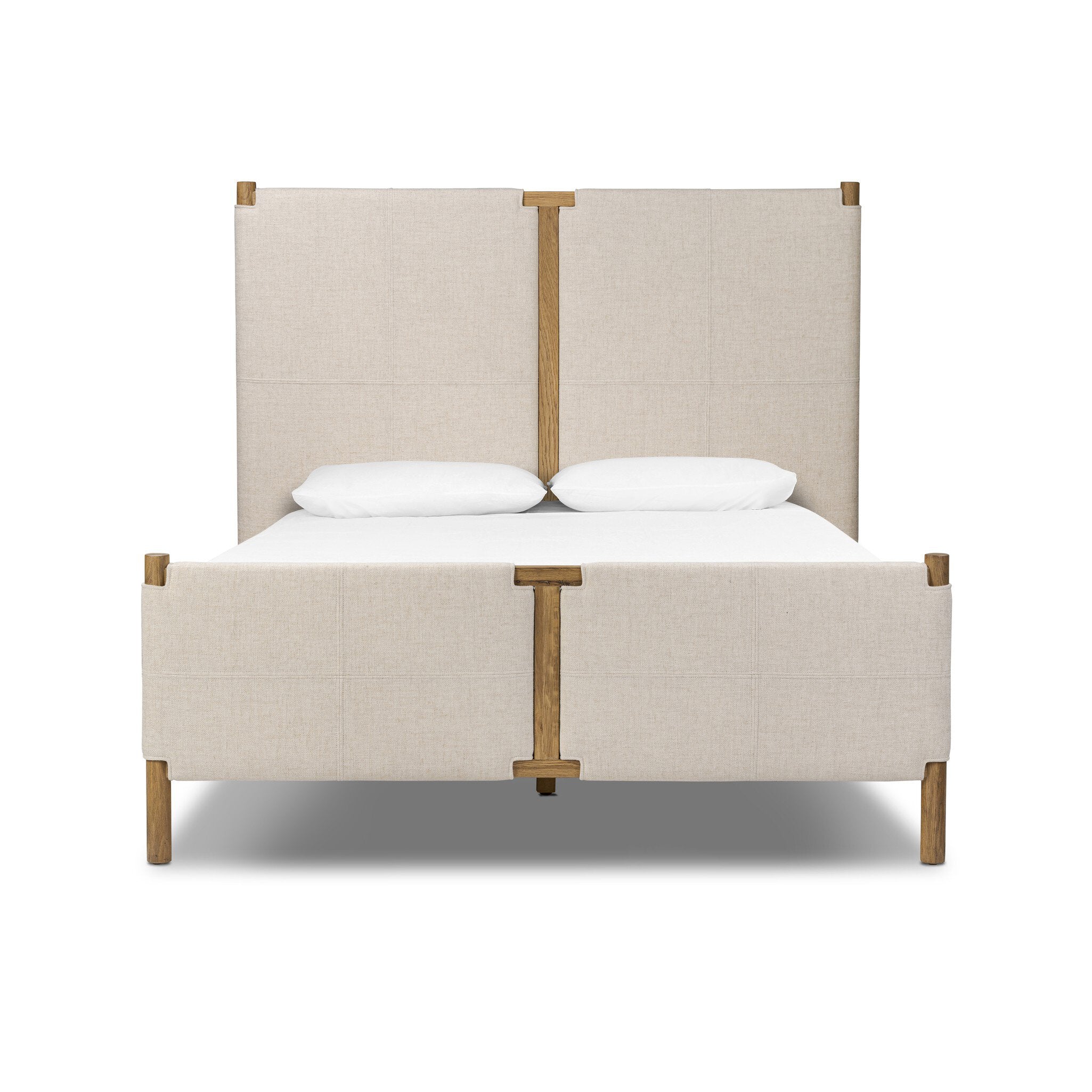 Four Hands Salado Bed — Antigo Natural-Worn Oak Veneer-Worn Oak-Queen