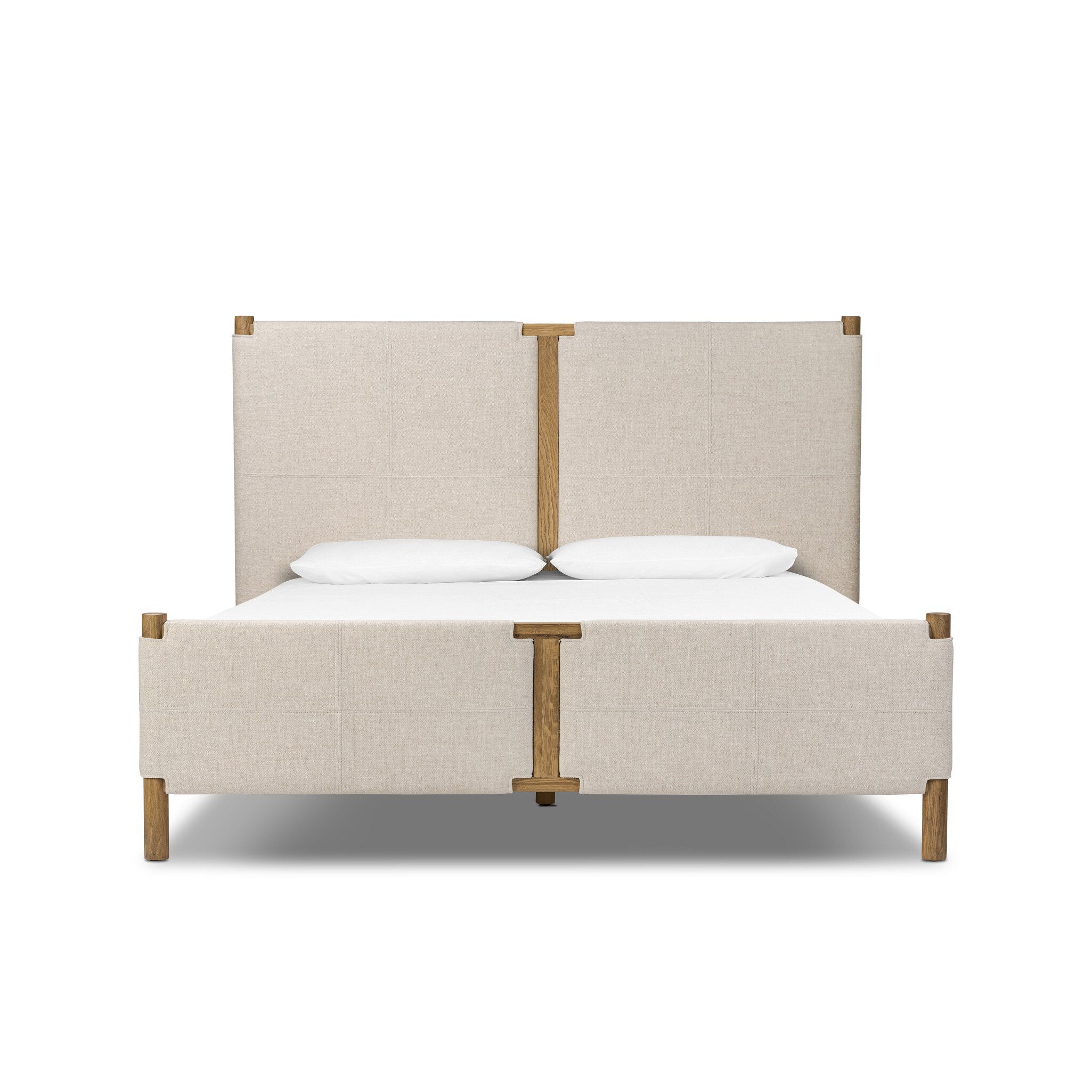 Four Hands Salado Bed — Antigo Natural-Worn Oak Veneer-Worn Oak-King