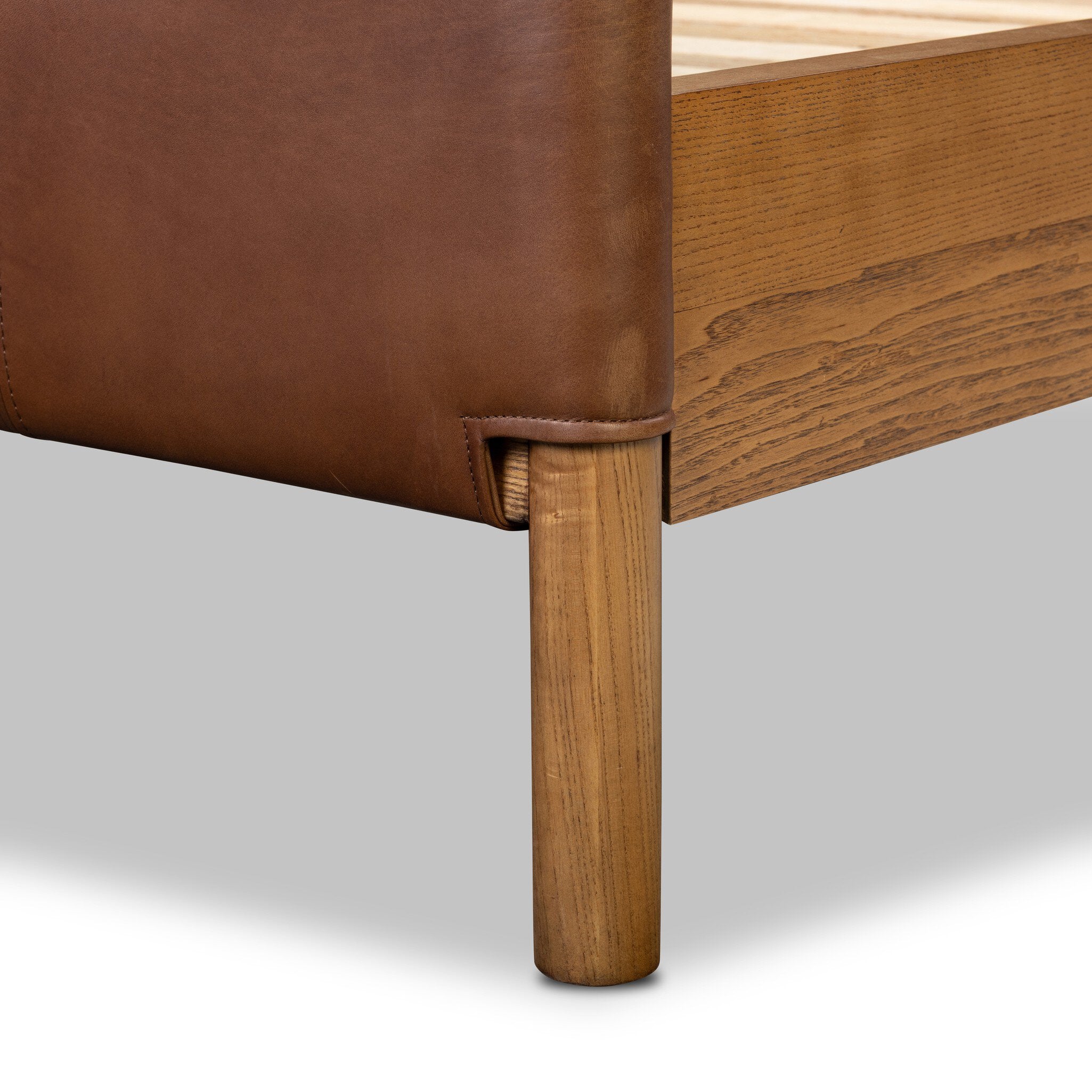Four Hands Salado Bed — Heirloom Sienna-Natural Ash Veneer-Natural Ash Solid-Cal King