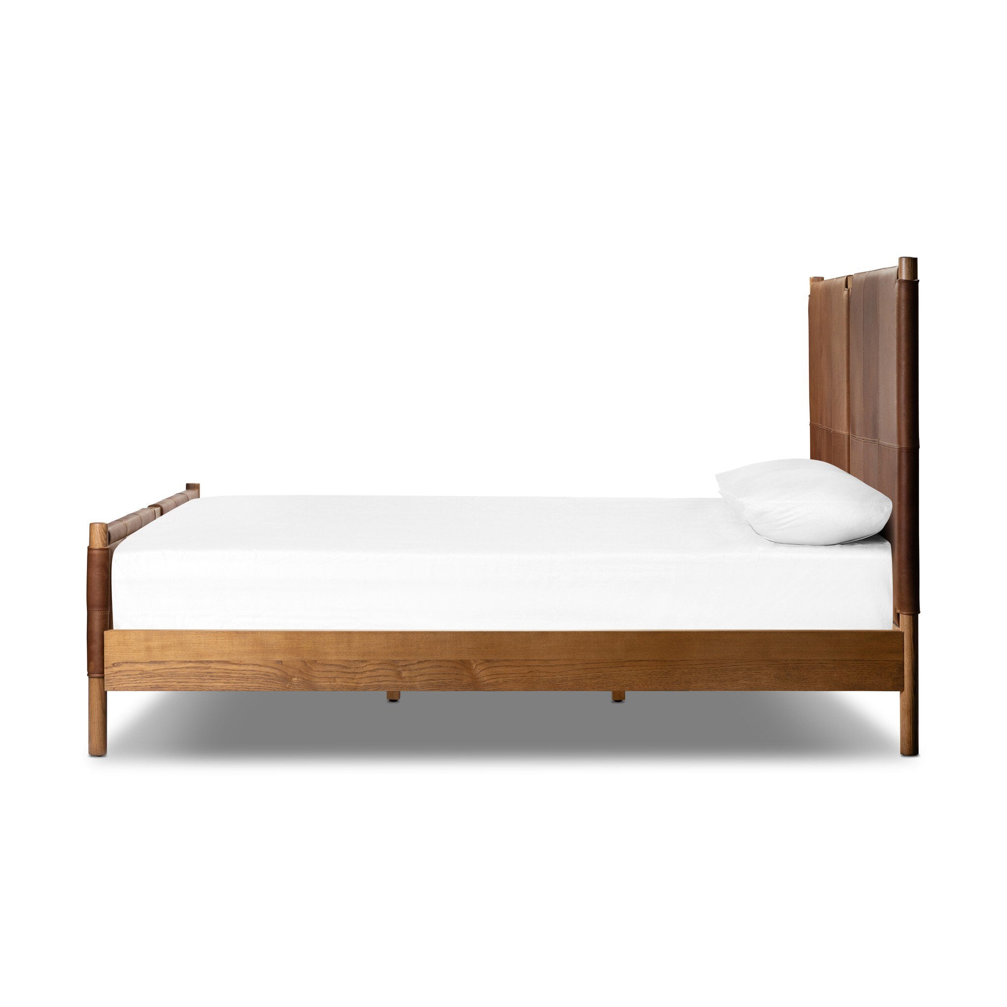 Four Hands Salado Bed — Heirloom Sienna-Natural Ash Veneer-Natural Ash Solid-Cal King