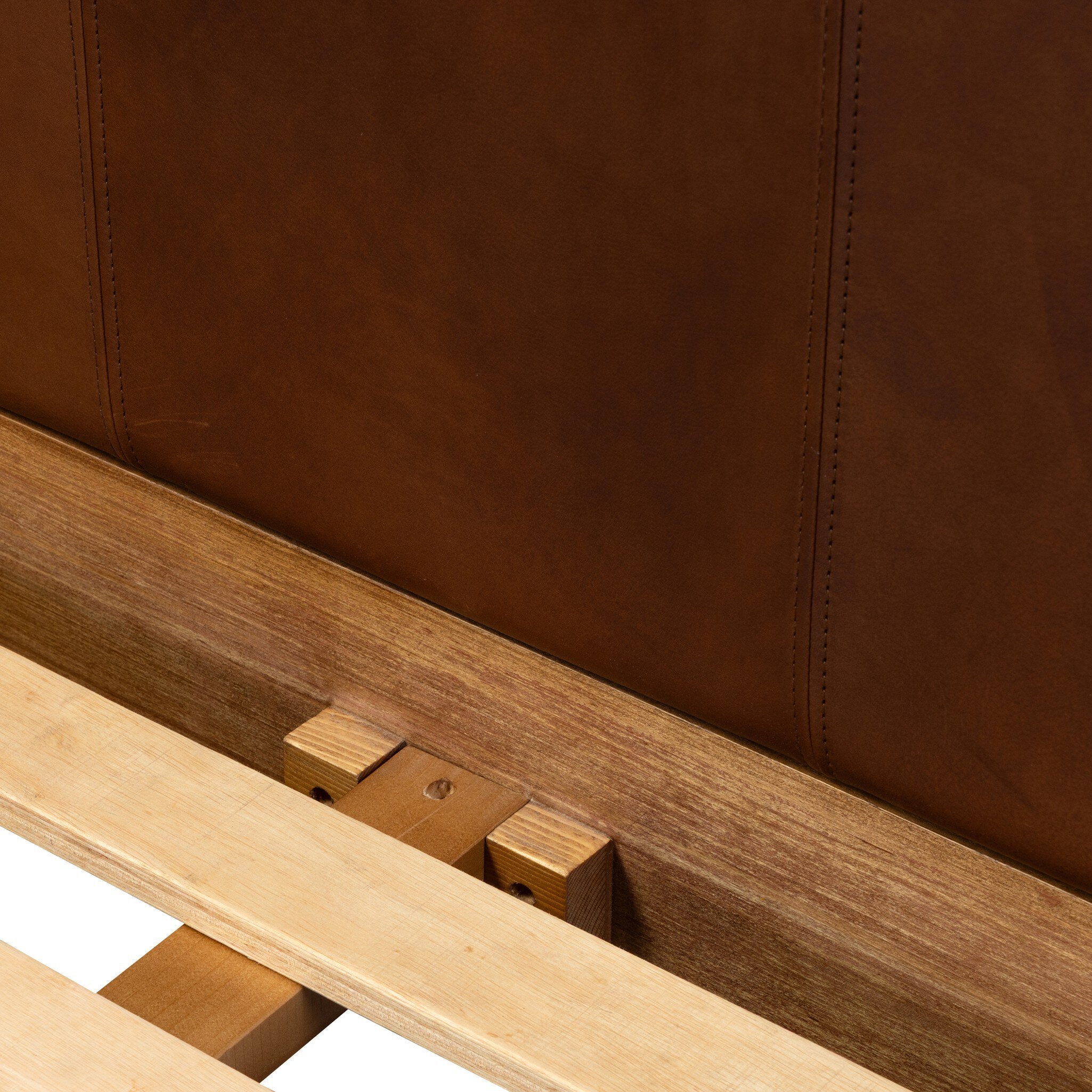 Four Hands Salado Bed — Heirloom Sienna-Natural Ash Veneer-Natural Ash Solid-Twin