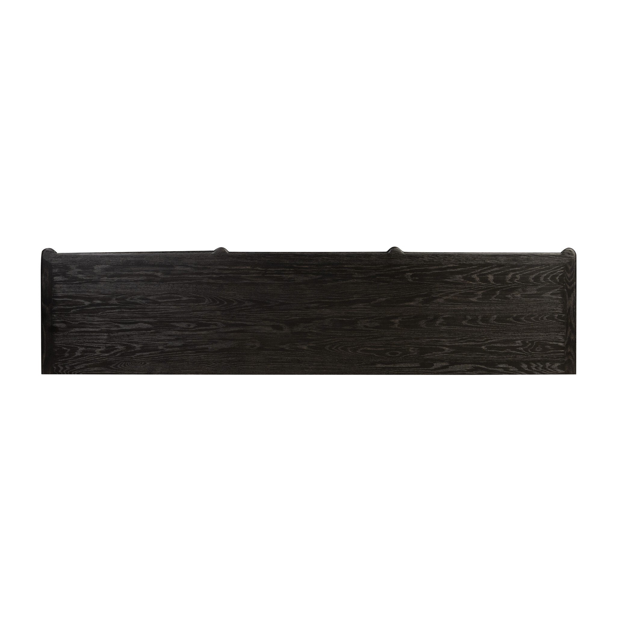 Four Hands Toulouse 9 Drawer Dresser — Distressed Black-Distressed Black Oak-Aged Brass