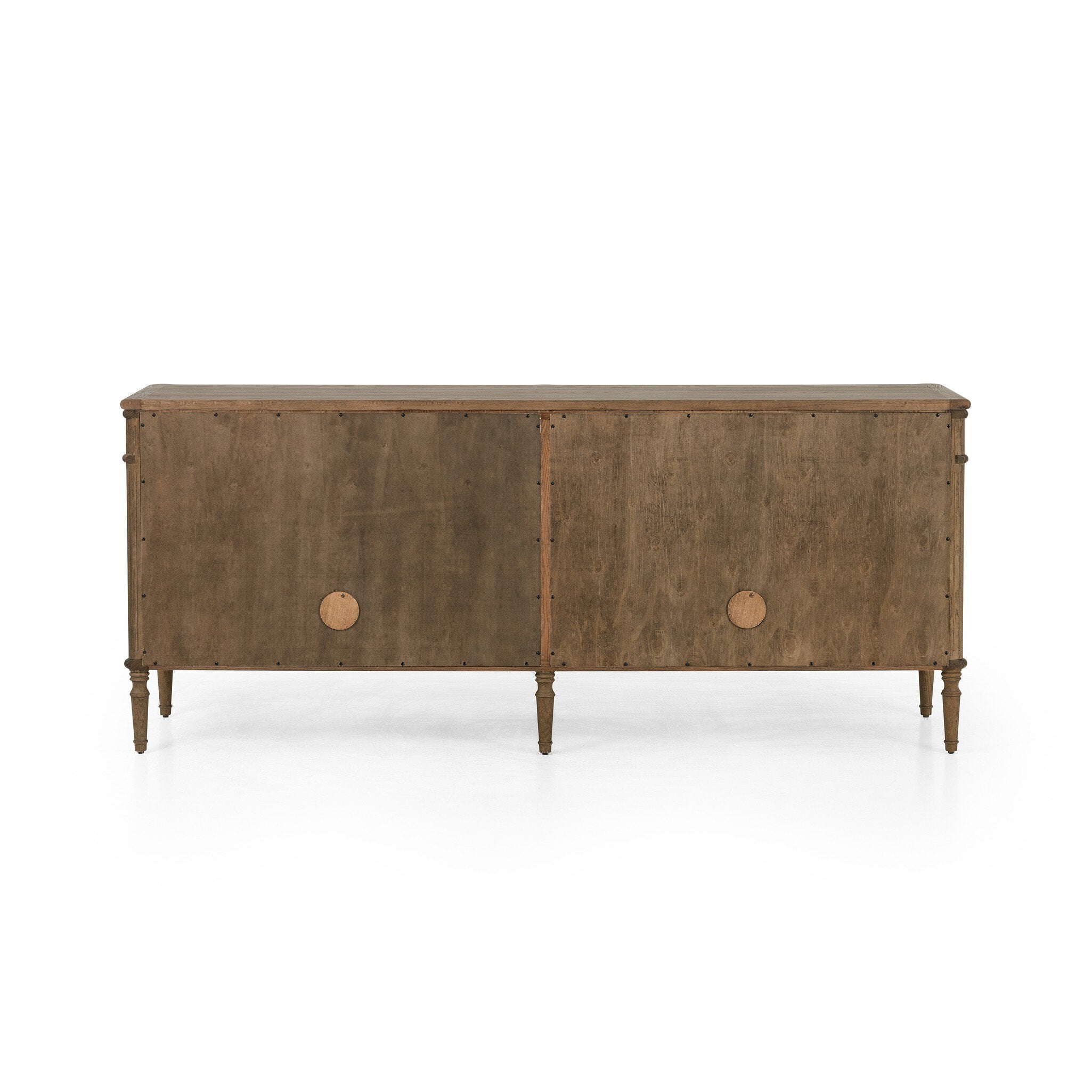 Four Hands Toulouse Sideboard — Toasted Oak Veneer-Toasted Oak-Aged Brass