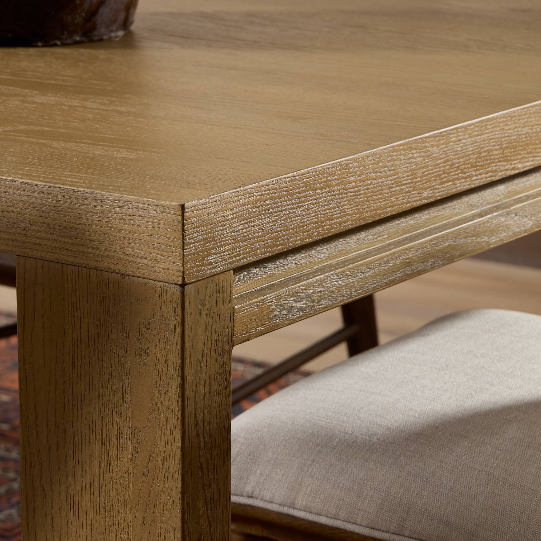 Four Hands Millie Dining Table — Drifted Oak Solid-Drifted Oak Veneer