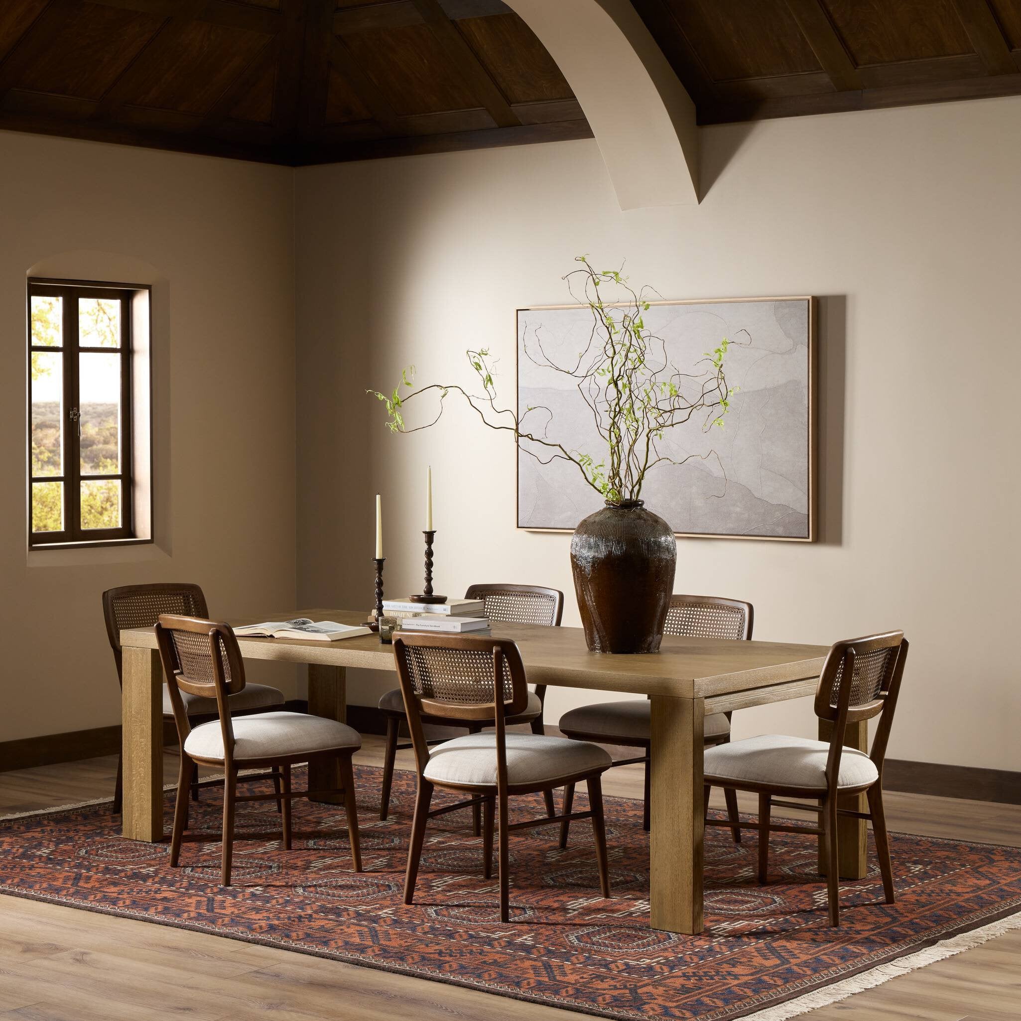Four Hands Millie Dining Table — Drifted Oak Solid-Drifted Oak Veneer