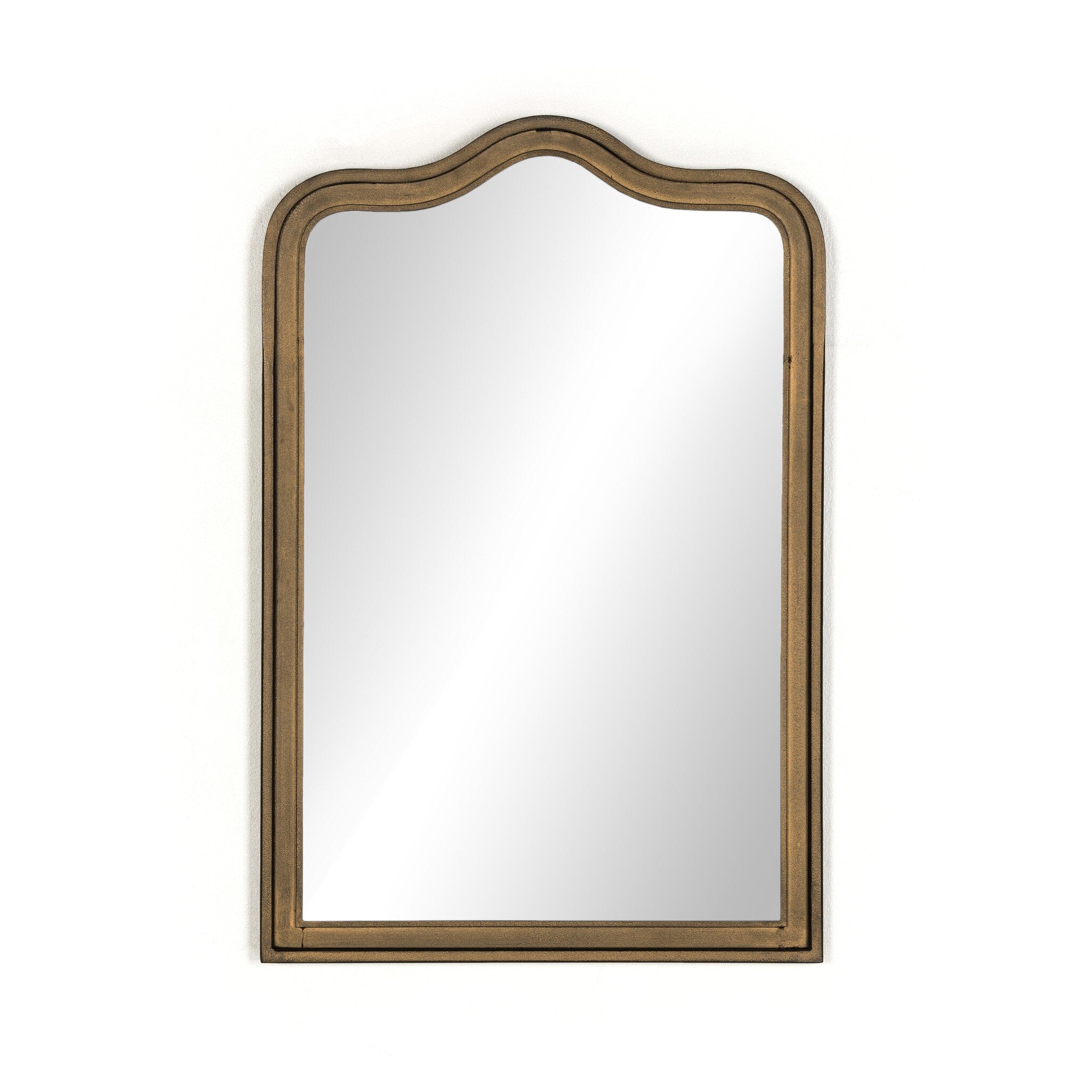 Four Hands Effie Mirror — Raw Antique Brass Iron-Mirror
