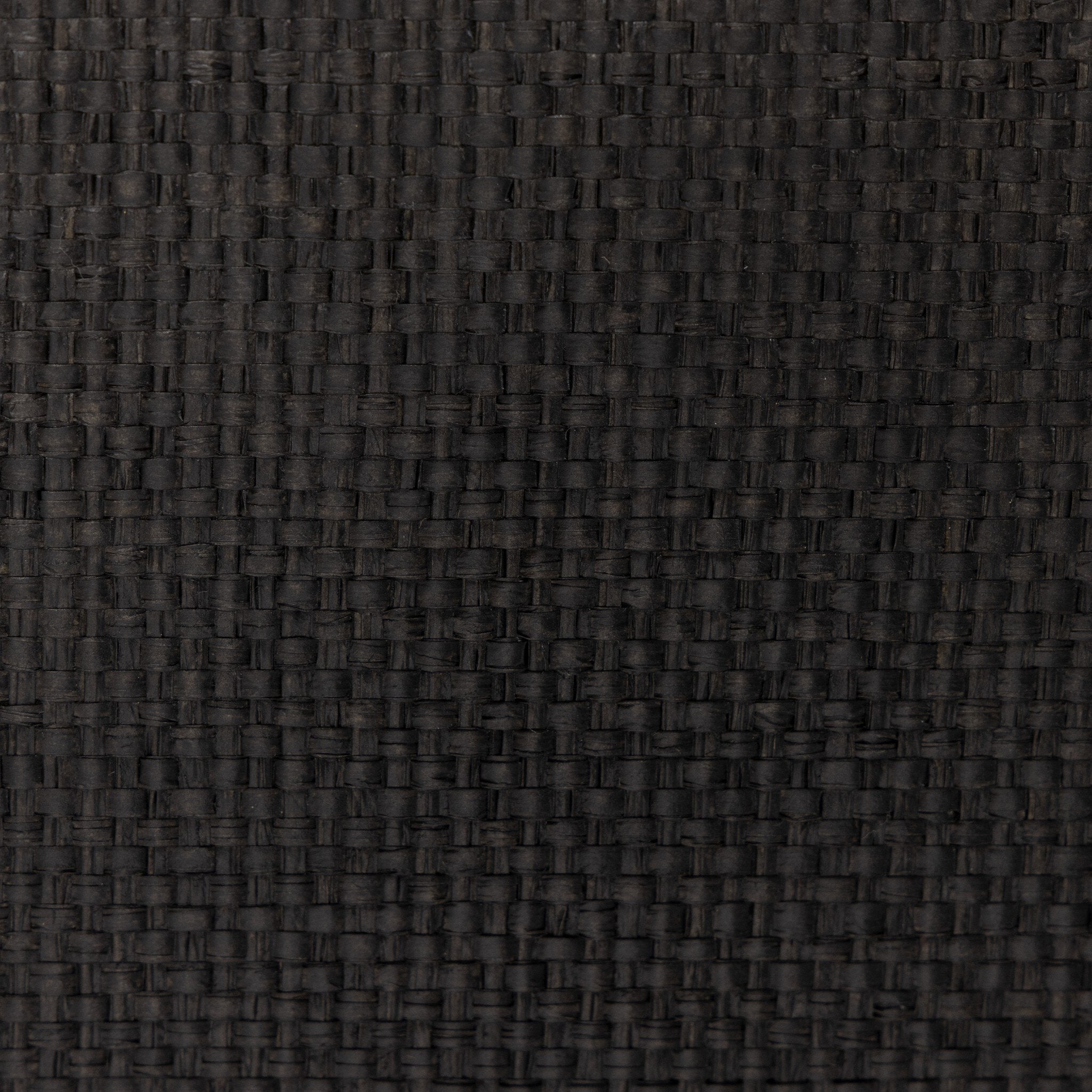 Four Hands Fiona 6 Drawer Dresser — Black Raffia-Russet Mahogany-Light Antique Brass