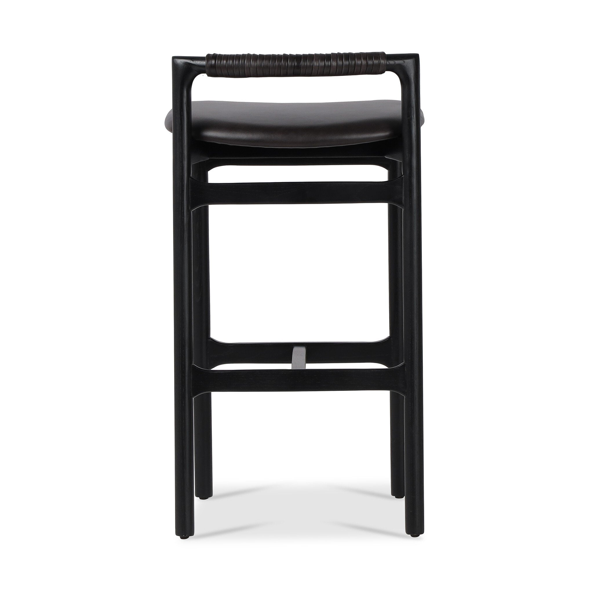 Four Hands Baden Bar + Counter Stool — Sonoma Black-Brushed Ebony-Bar