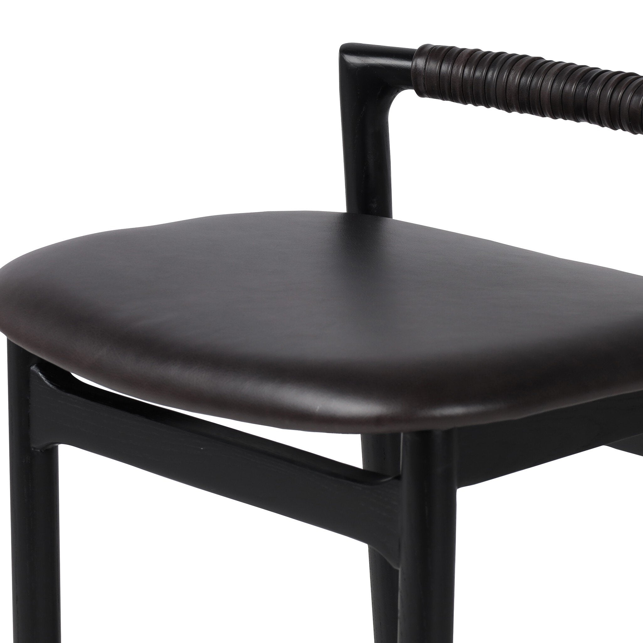 Four Hands Baden Bar + Counter Stool — Sonoma Black-Brushed Ebony-Bar