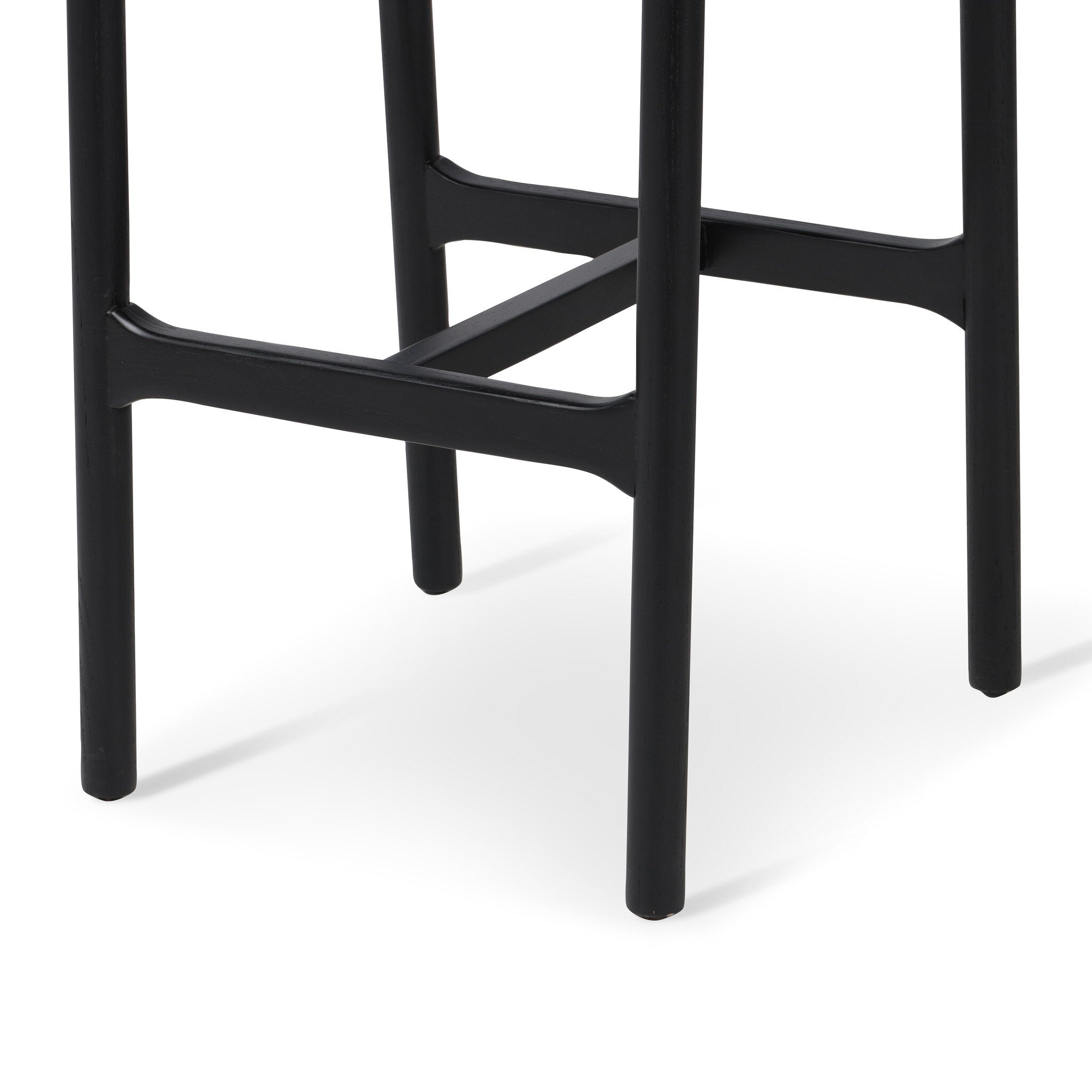 Four Hands Baden Bar + Counter Stool — Sonoma Black-Brushed Ebony-Counter