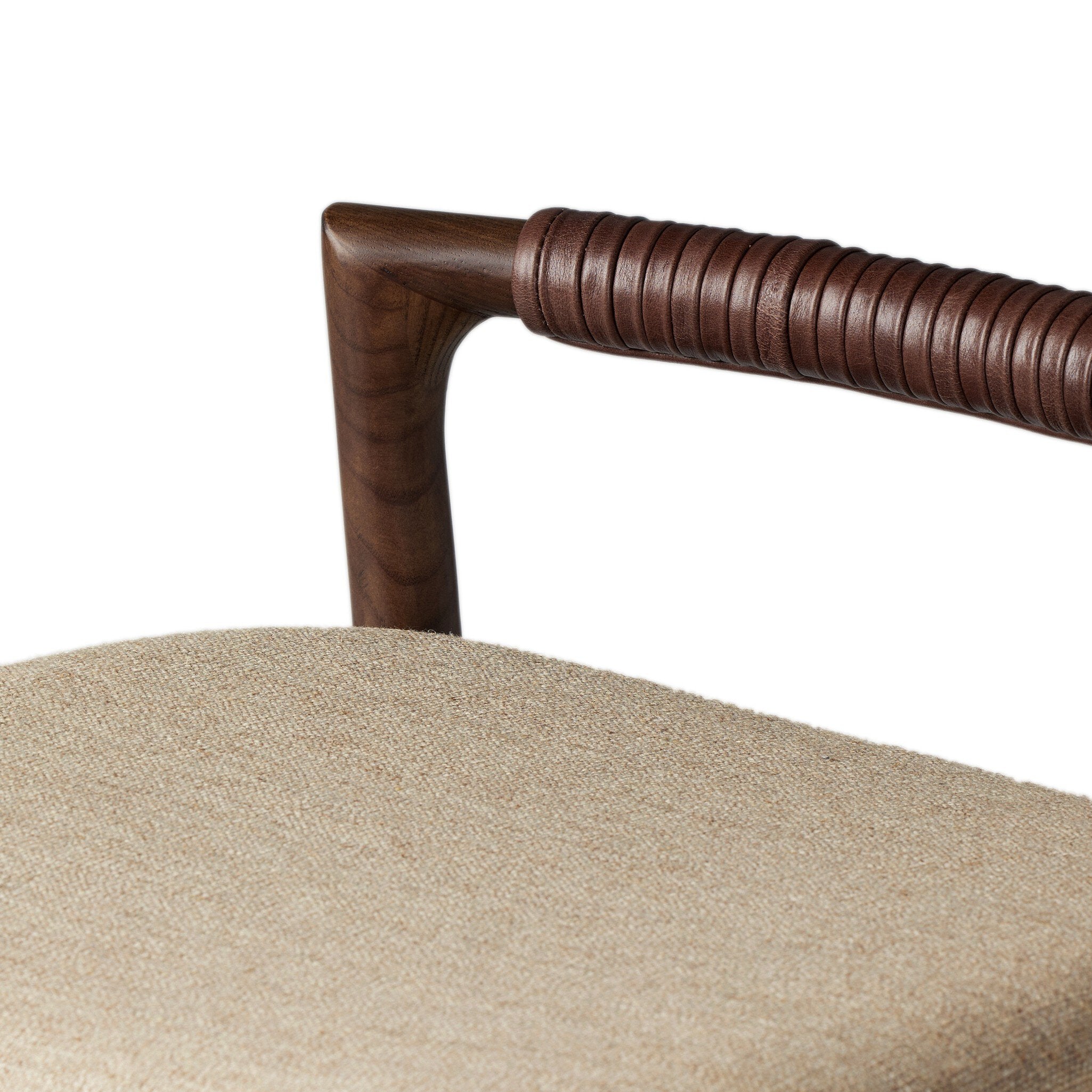 Four Hands Baden Bar + Counter Stool — Alcala Wheat-Sienna Brown-Sonoma Coco-Counter