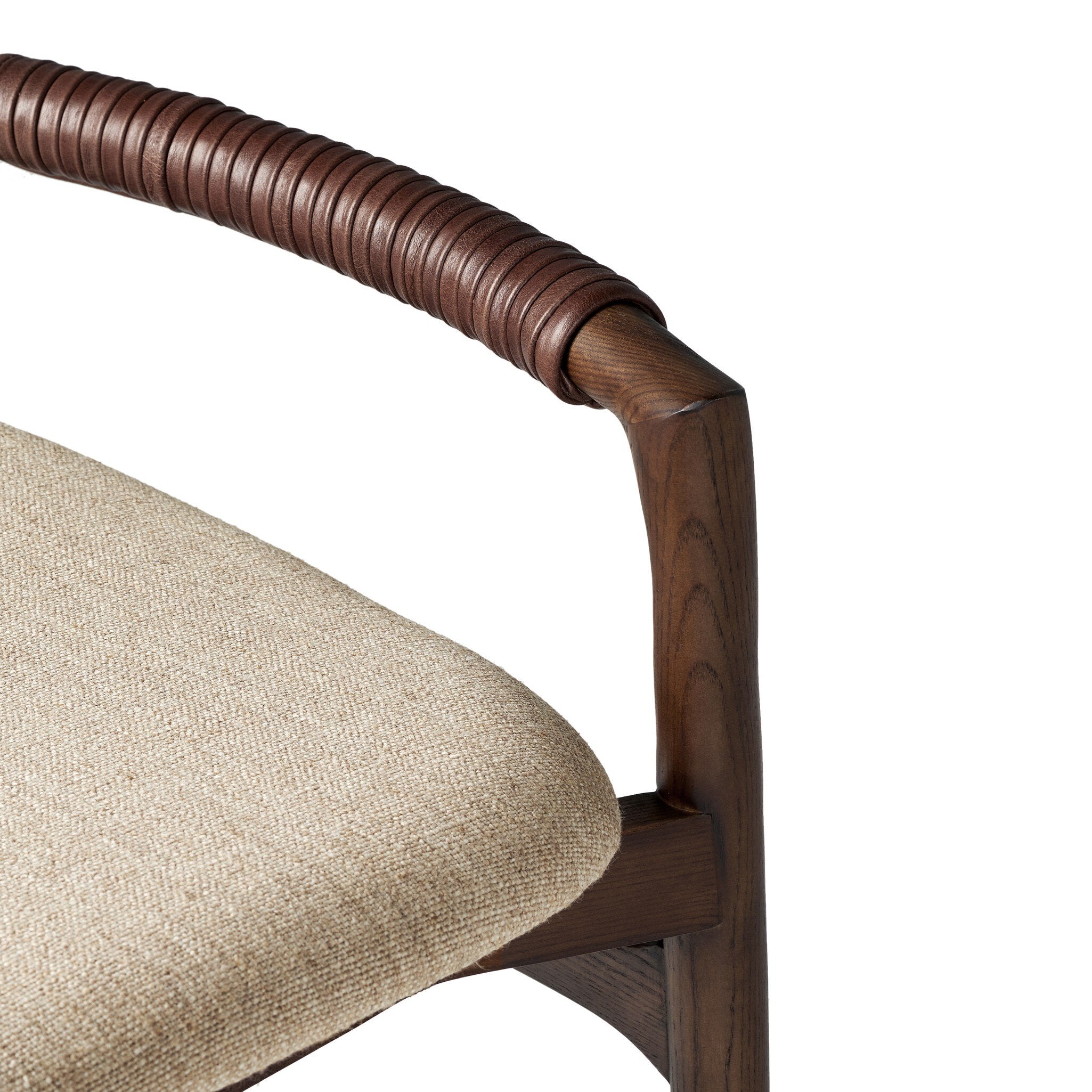 Four Hands Baden Bar + Counter Stool — Alcala Wheat-Sienna Brown-Sonoma Coco-Counter