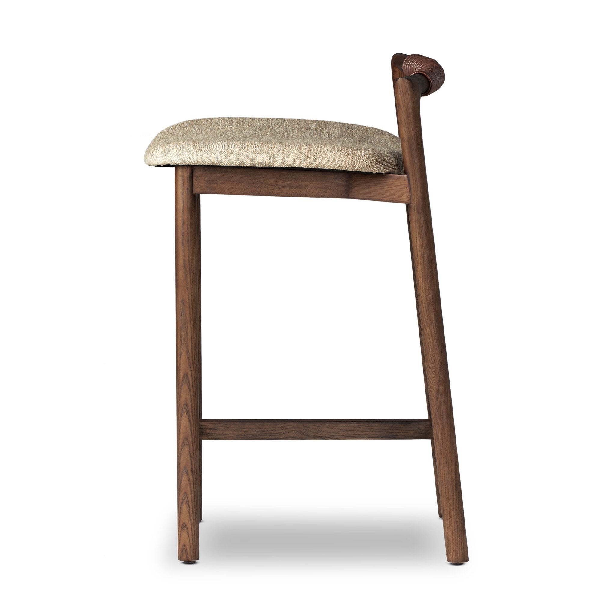 Four Hands Baden Bar + Counter Stool — Alcala Wheat-Sienna Brown-Sonoma Coco-Counter