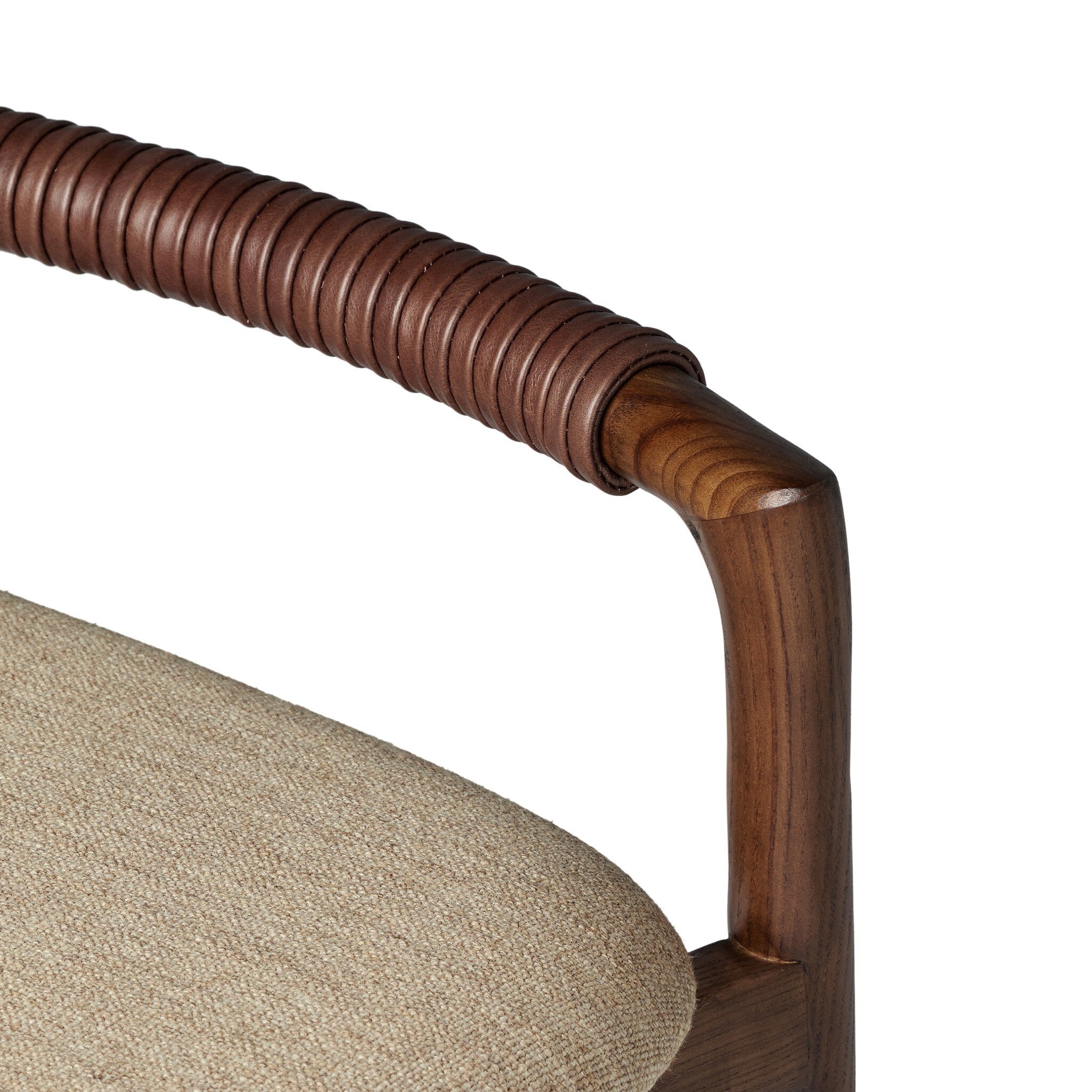 Four Hands Baden Bar + Counter Stool — Alcala Wheat-Sienna Brown-Sonoma Coco-Bar