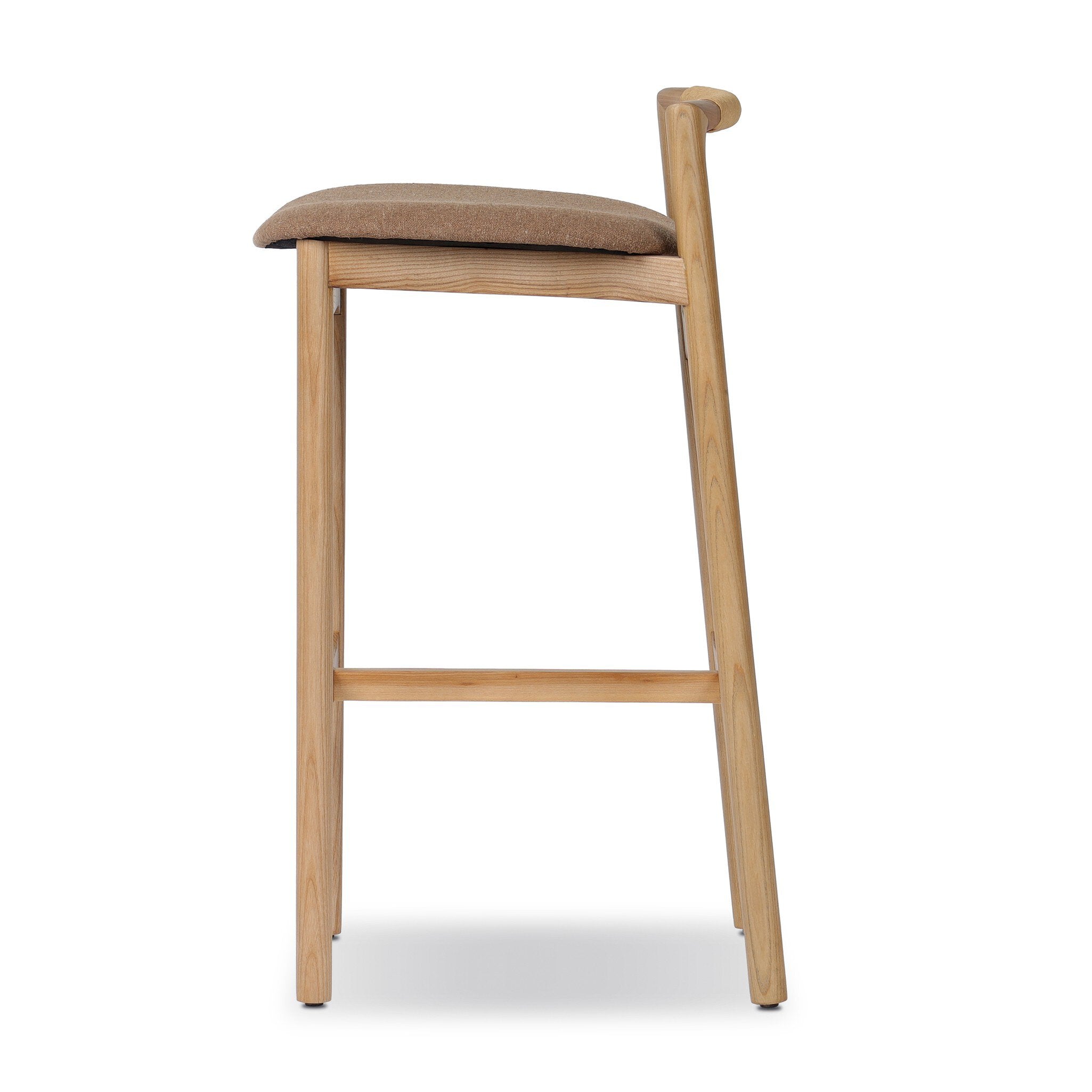 Four Hands Baden Bar + Counter Stool — Toasted Ash-Natural Paper Cord-Antwerp Cafe-Bar