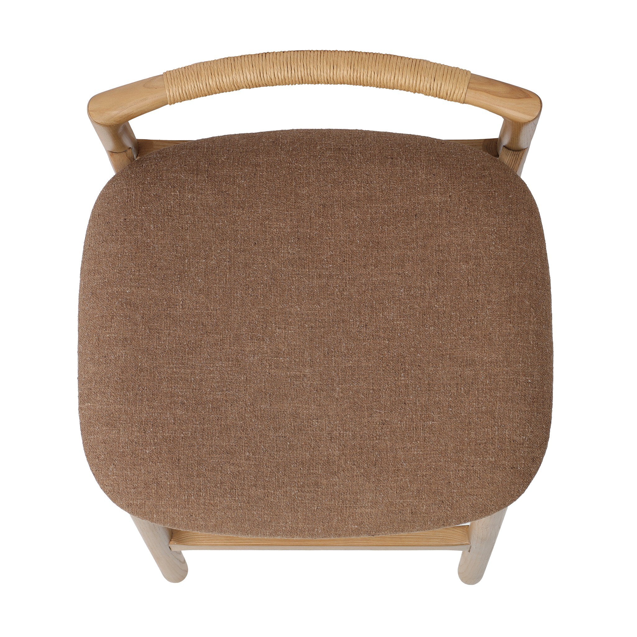 Four Hands Baden Bar + Counter Stool — Toasted Ash-Natural Paper Cord-Antwerp Cafe-Bar