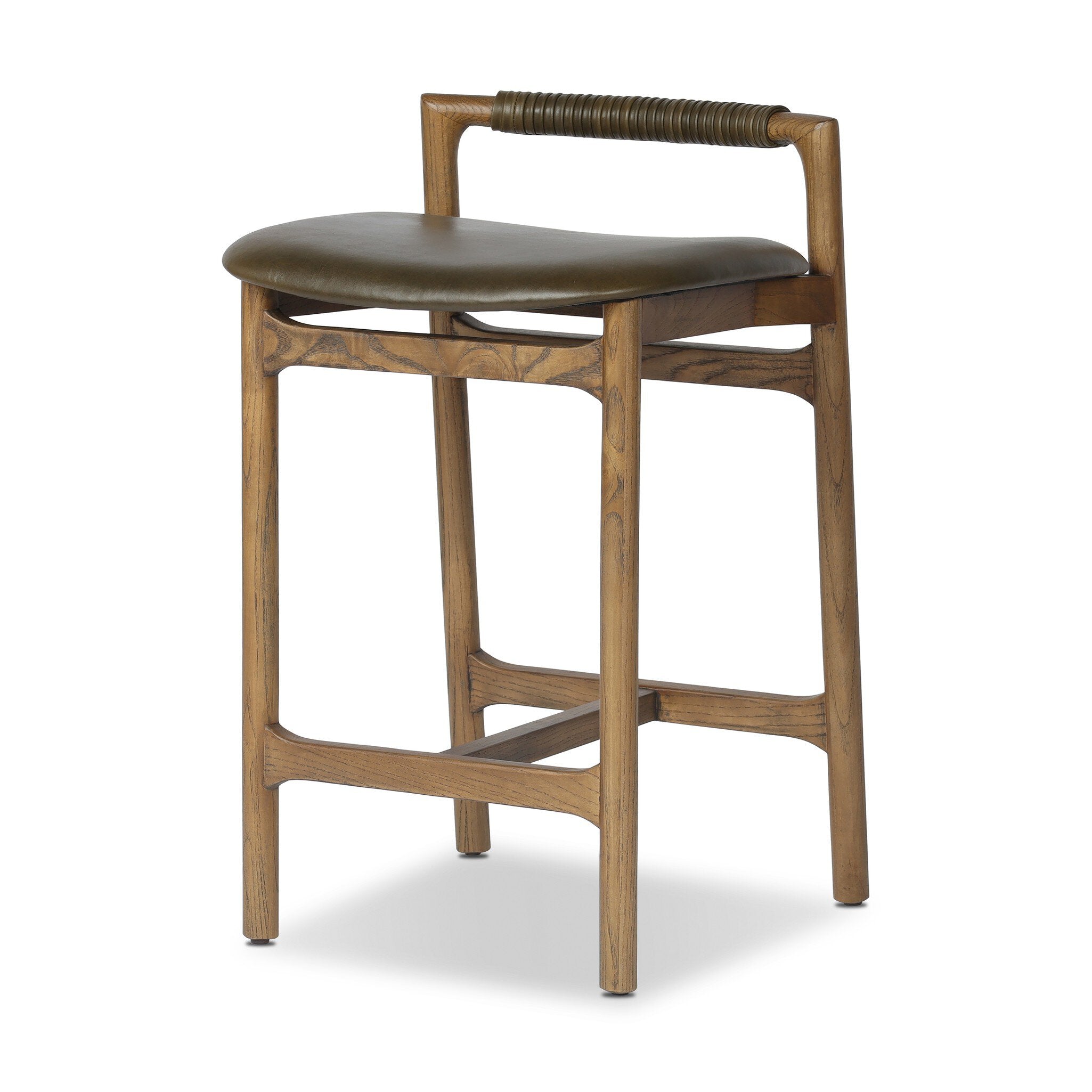 Four Hands Baden Bar + Counter Stool — Dulane Moss-Toasted Nettlewood-Counter