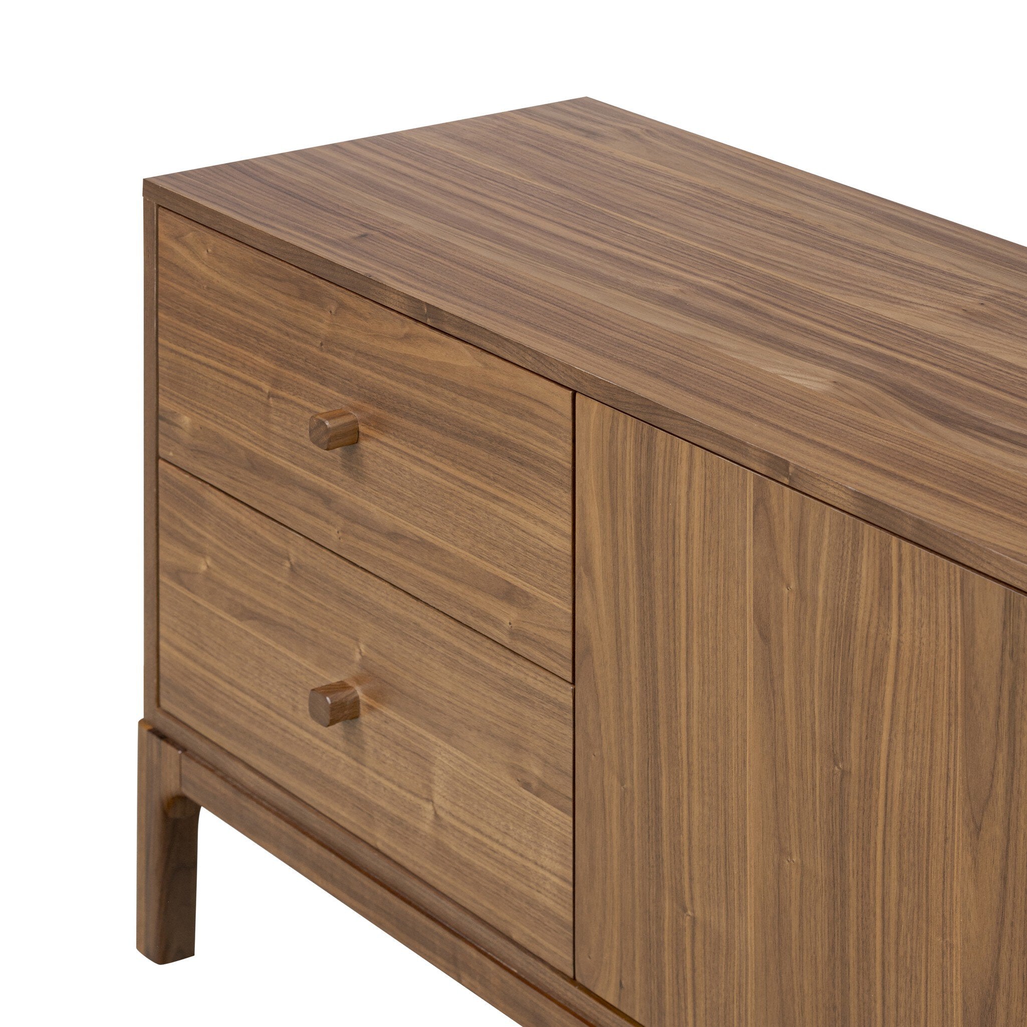 Four Hands Arturo Media Console — Natural Walnut-Natural Walnut Veneer