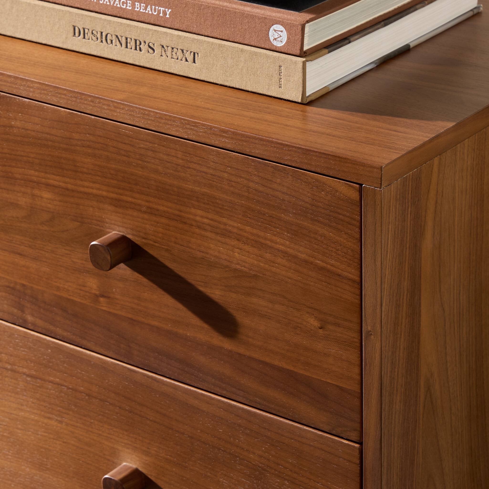 Four Hands Arturo Media Console — Natural Walnut-Natural Walnut Veneer